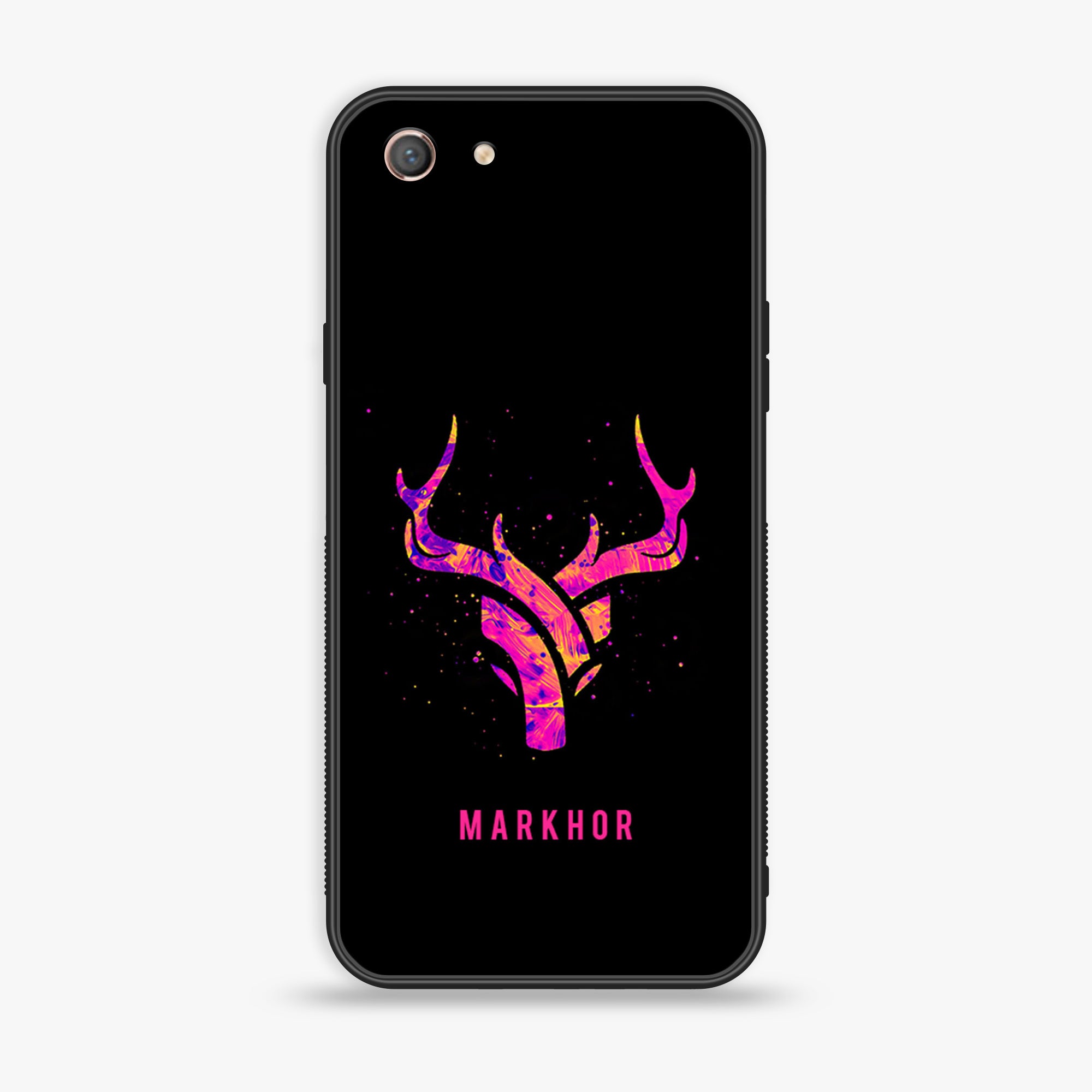 Oppo A71 (2017) - Markhor Series - Premium Printed Glass soft Bumper shock Proof Case