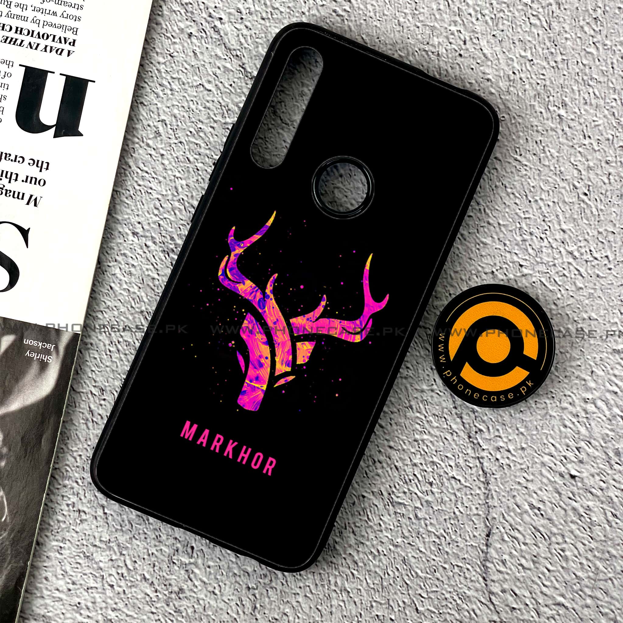 Huawei Y9 Prime (2019) - Markhor Series - Premium Printed Glass soft Bumper shock Proof Case