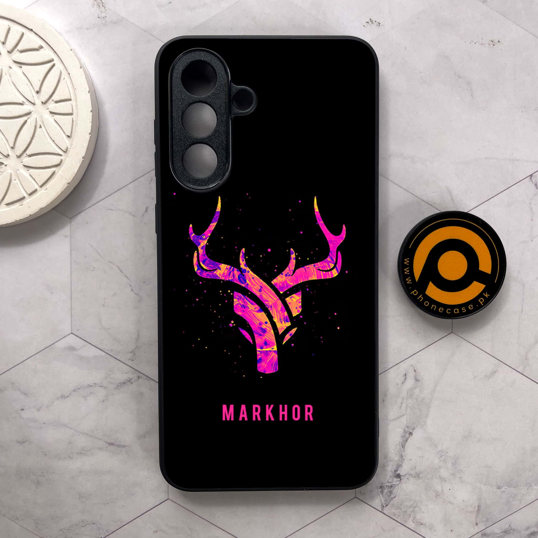 Samsung Galaxy A26 5G - Markhor Series - Premium Metal Printed soft Bumper shock Proof Case