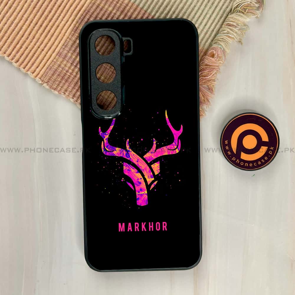 Infinix Hot 60i - Markhor Series - Premium Metal Printed soft Bumper shock Proof Case