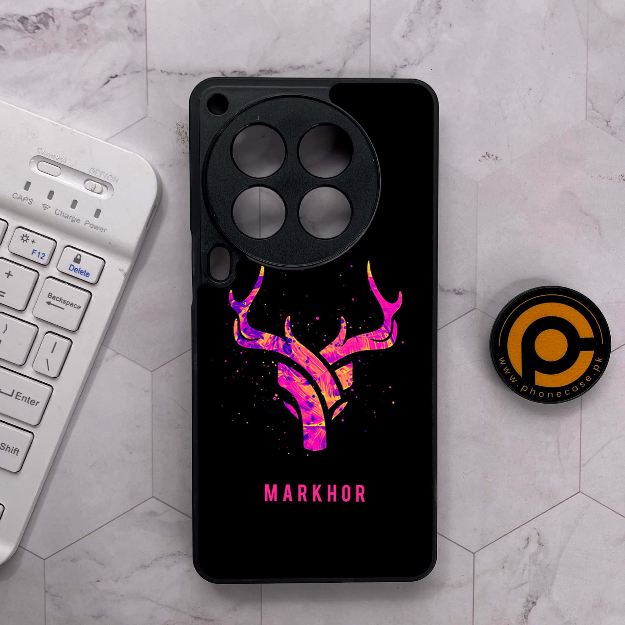 Tecno Camon 30 Premier - Markhor Series - Premium Metal Printed soft Bumper shock Proof Case