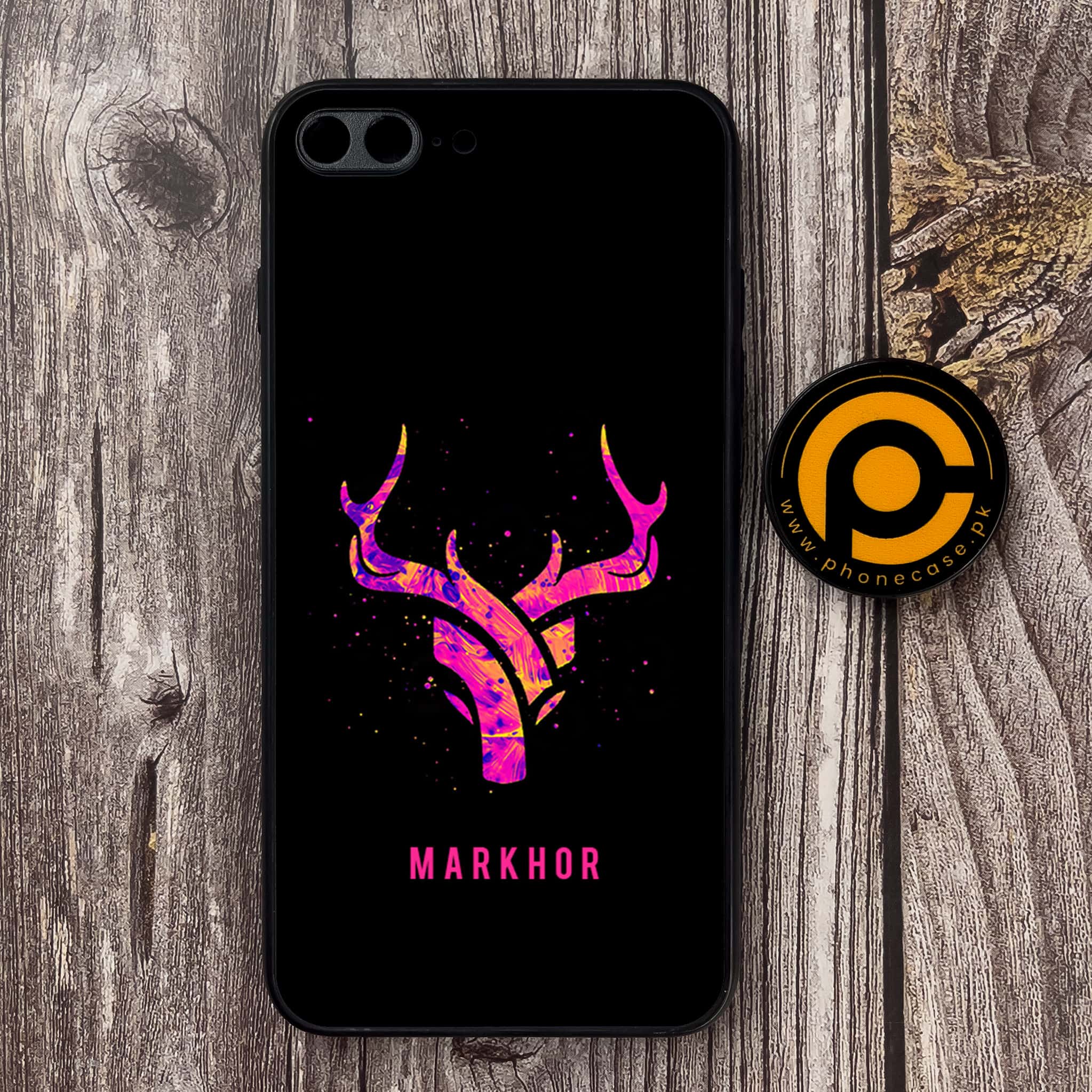 iPhone 7 Plus  - Markhor Series - Premium Metal Printed soft Bumper shock Proof Case