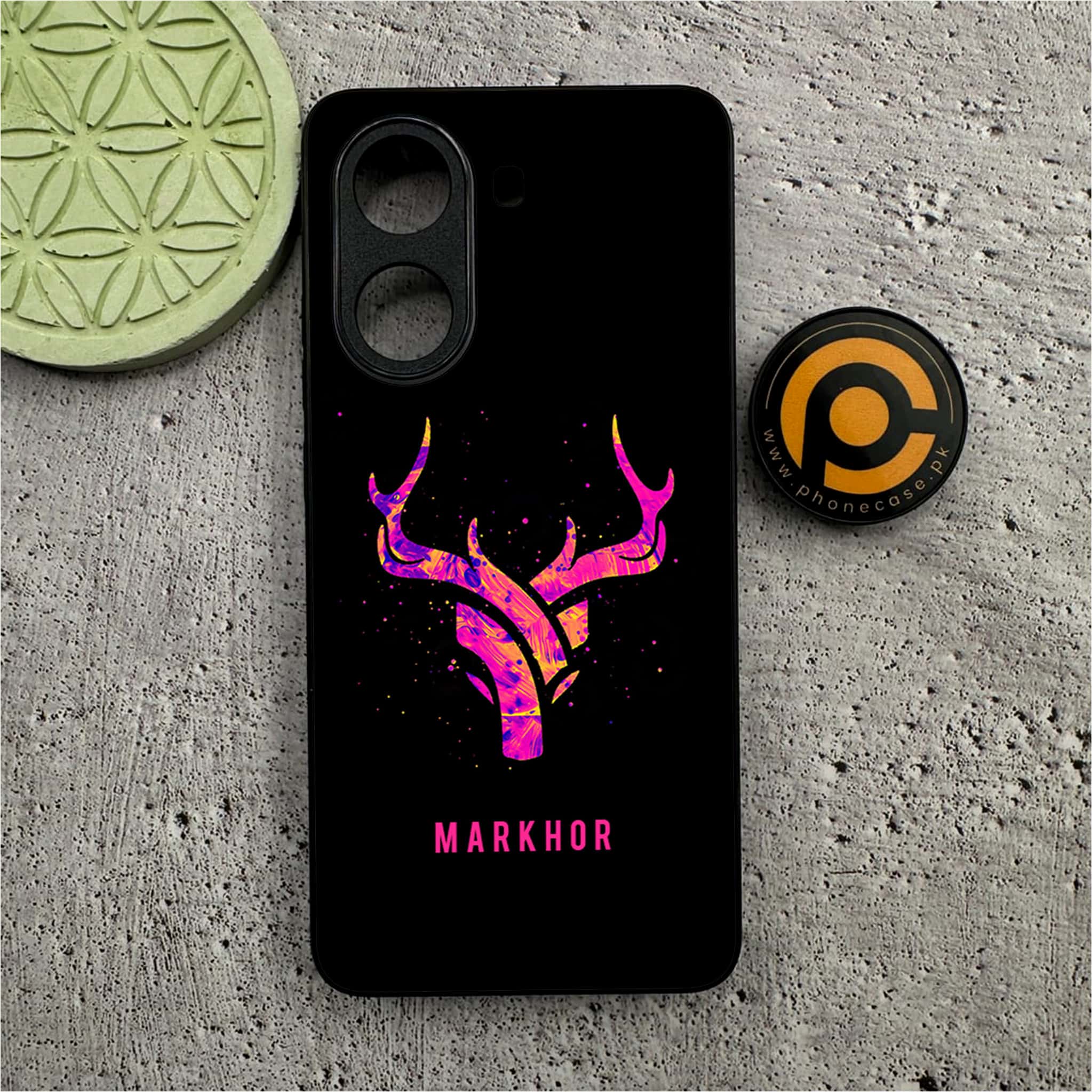 Xiaomi Poco X7 Pro 5G - Markhor Series - Premium Metal Printed soft Bumper shock Proof Case