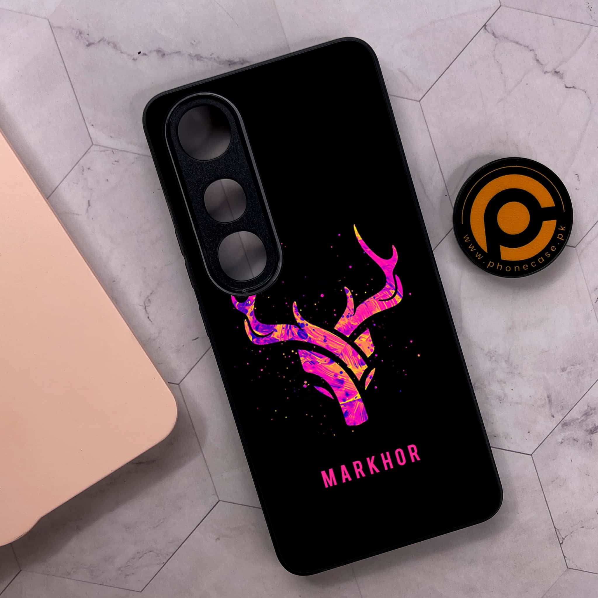 Vivo V50 Lite - Markhor Series - Premium Metal Printed soft Bumper shock Proof Case