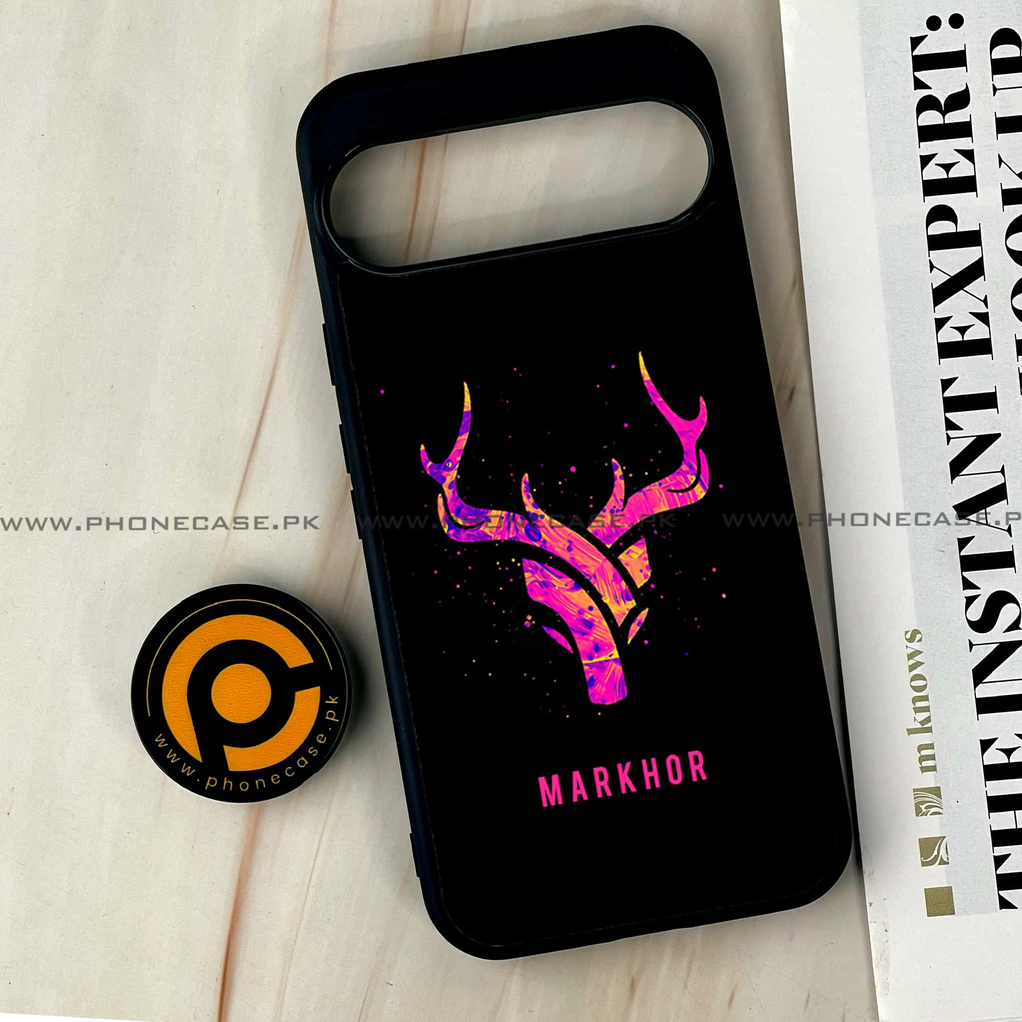 Google Pixel 9 Pro XL - Markhor Series - Premium Printed Glass soft Bumper shock Proof Case