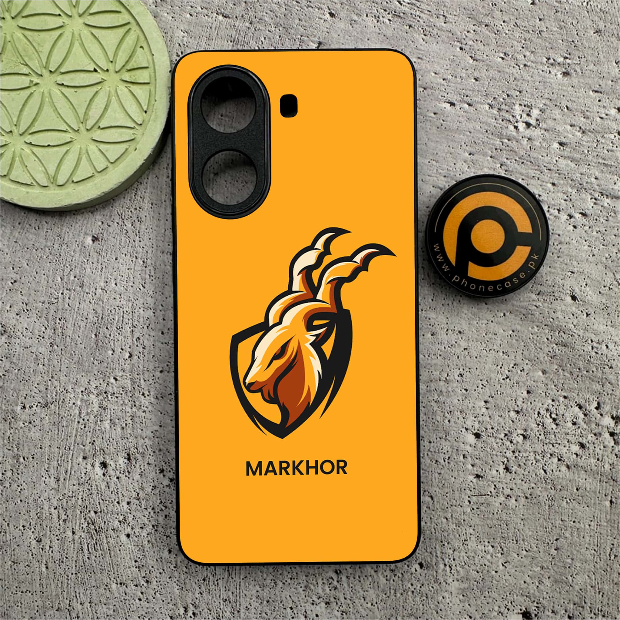 Xiaomi Poco X7 Pro 5G - Markhor Series - Premium Metal Printed soft Bumper shock Proof Case