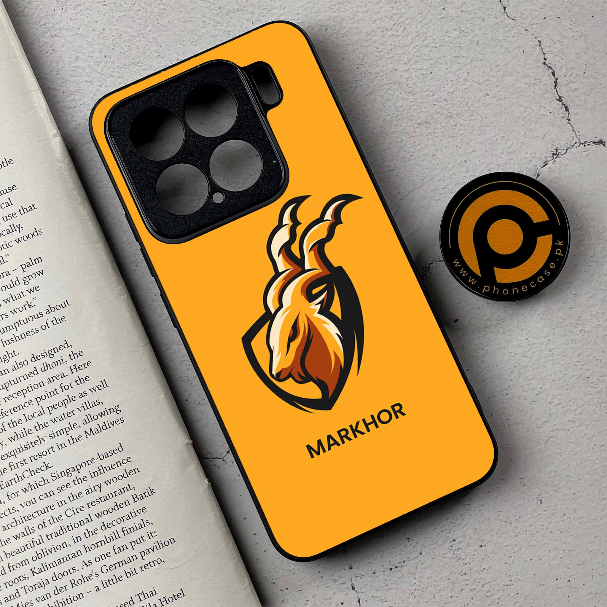 Xiaomi 15 - Markhor Series - Premium Metal Printed soft Bumper shock Proof Case
