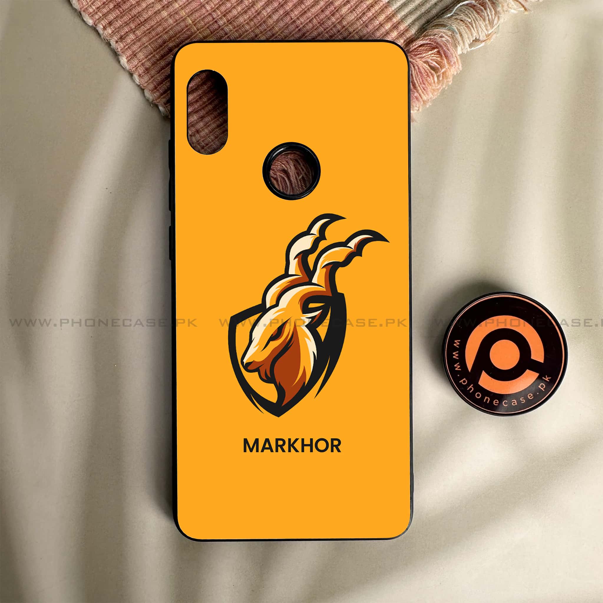 Redmi Note 5/Note 5 Pro - Markhor Series - Premium Metal Printed soft Bumper shock Proof Case