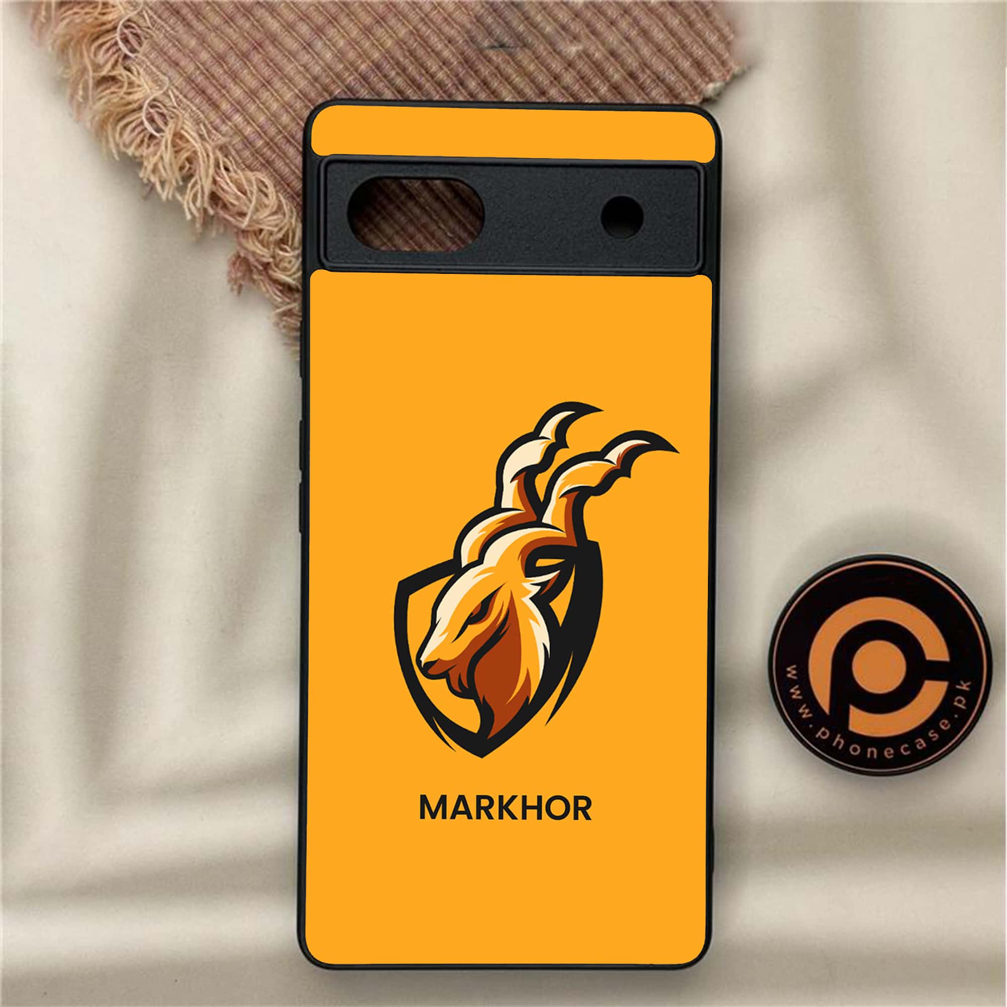 Google Pixel 6A - Markhor Series - Premium Metal Printed soft Bumper Shock Proof Case