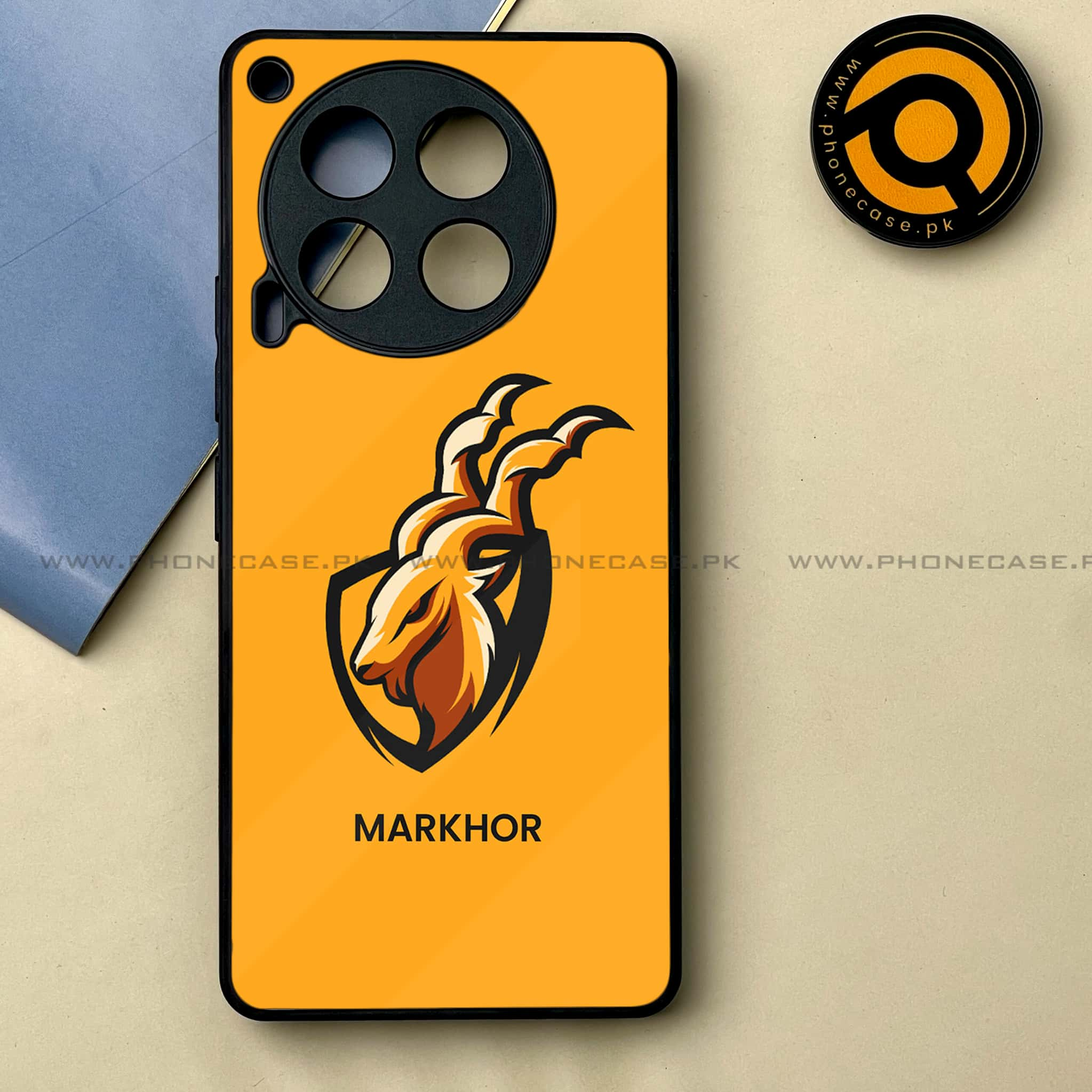 Tecno Camon 30 - Markhor Series -  Premium Printed Metal soft Bumper shock Proof Case