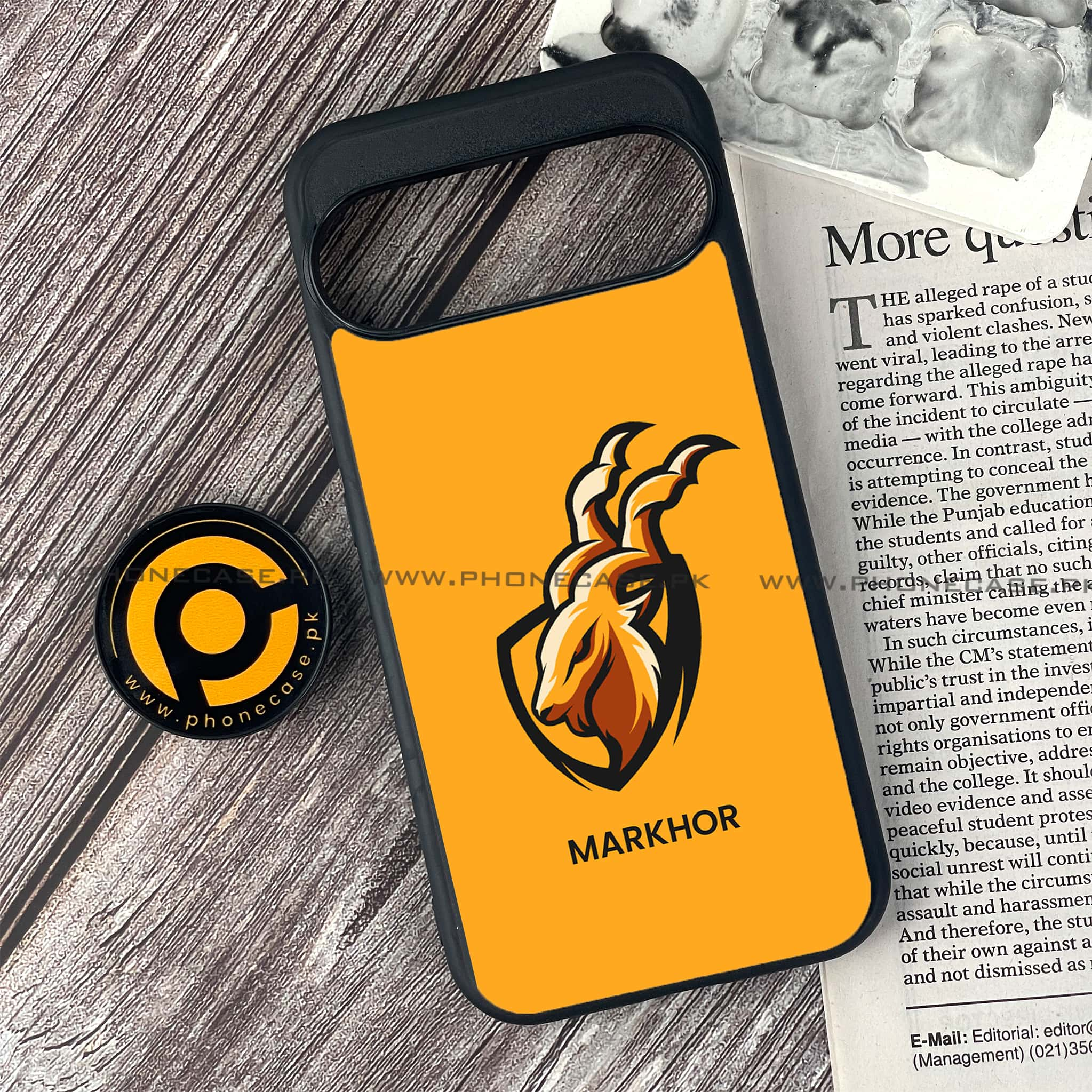 Google Pixel 9 - Markhor Series - Premium Printed Glass soft Bumper shock Proof Case