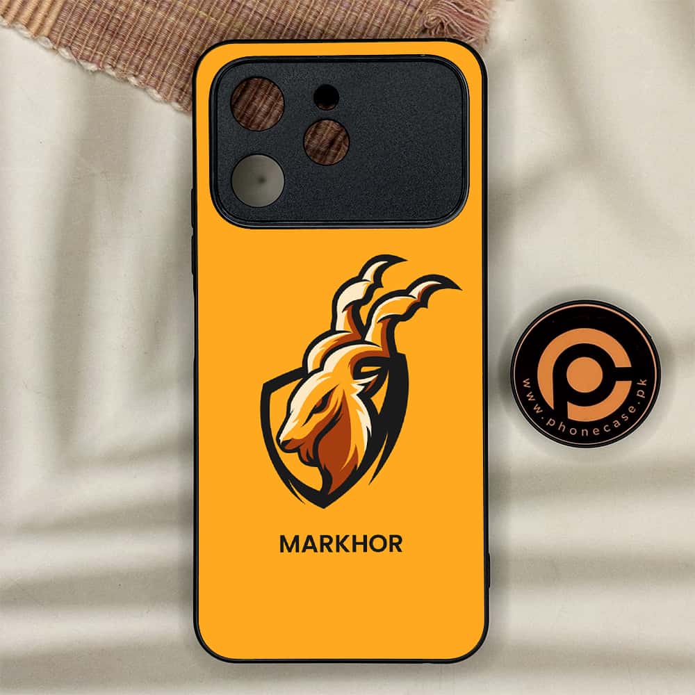 Tecno Spark 40 - Markhor Series - Premium Metal Printed soft Bumper shock Proof Case