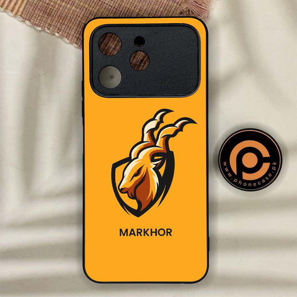 Tecno Spark 40 - Markhor Design 7  - Premium Metal Printed soft Bumper shock Proof Case  CS-39754