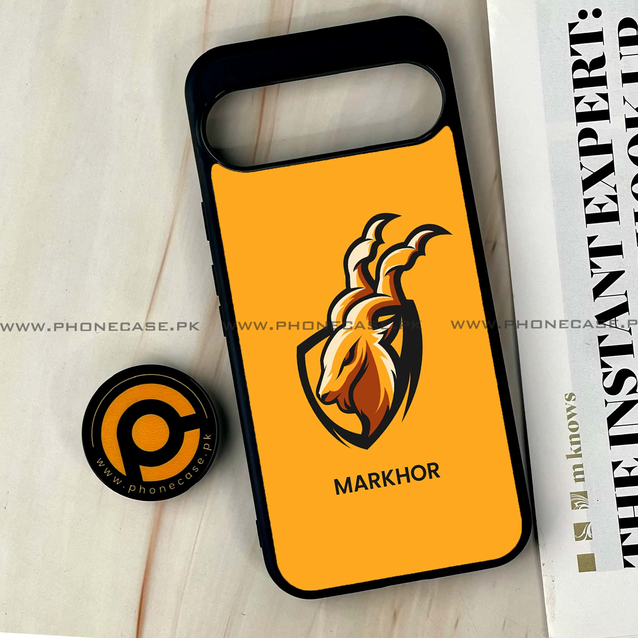 Google Pixel 9 Pro XL - Markhor Series - Premium Printed Glass soft Bumper shock Proof Case