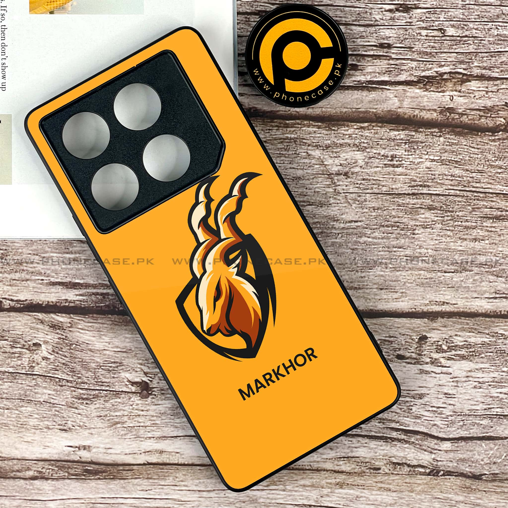 Infinix GT 20 Pro - Markhor Series - Premium Printed Glass soft Bumper shock Proof Case