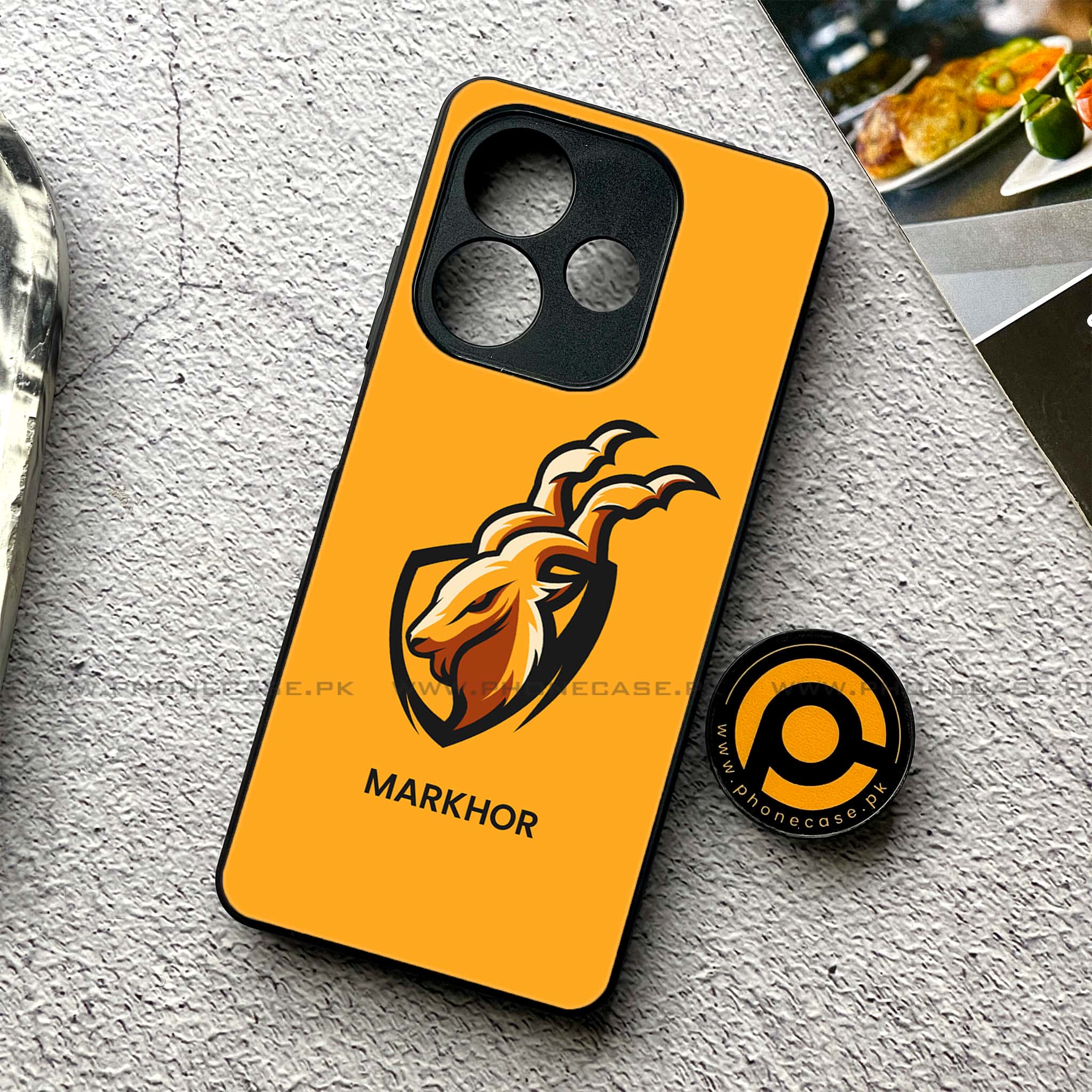 Oppo A5 Pro - Markhor Series - Premium Metal Printed soft Bumper shock Proof Case