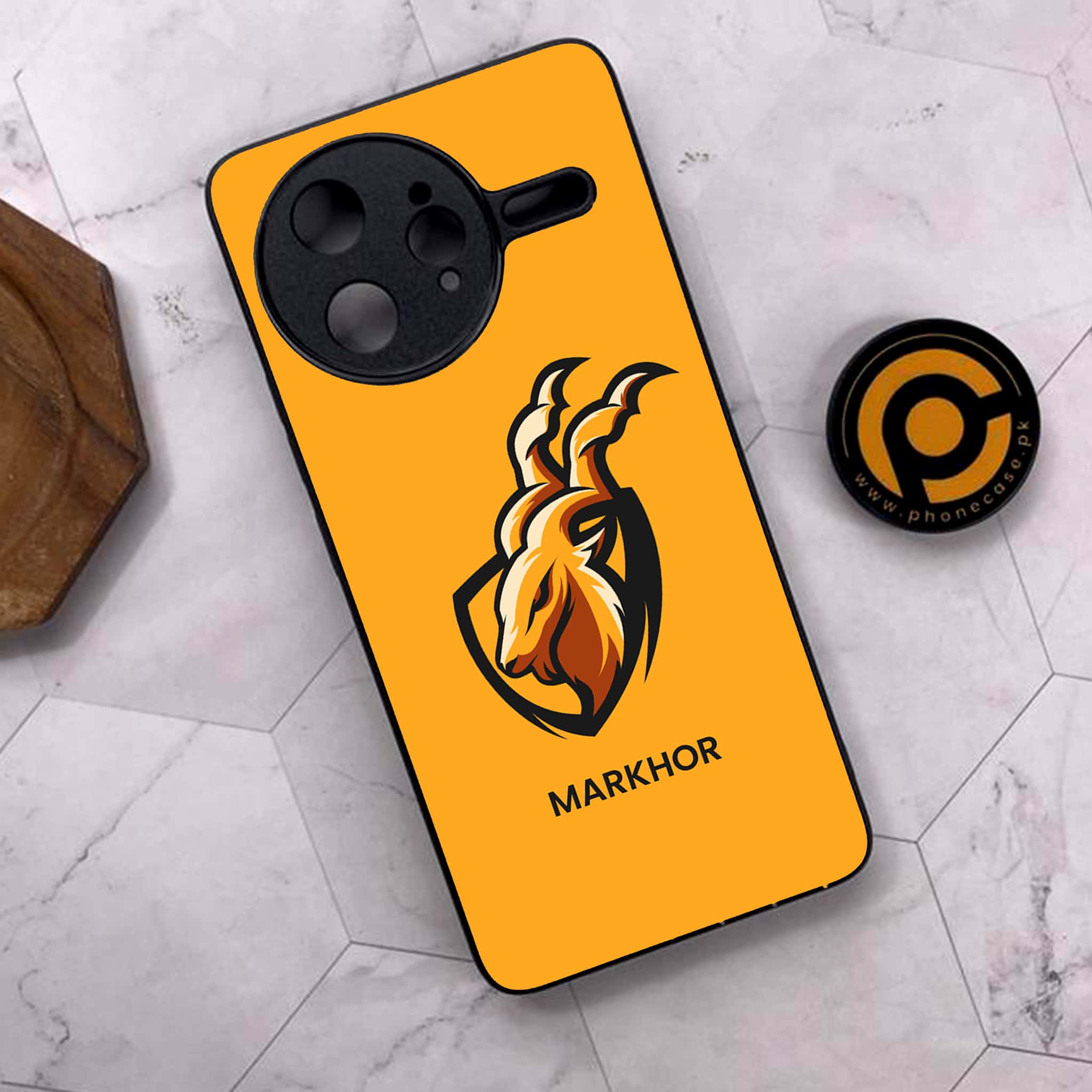 Xiaomi Poco F7 Ultra 5G - Markhor Series - Premium Metal Printed soft Bumper shock Proof Case