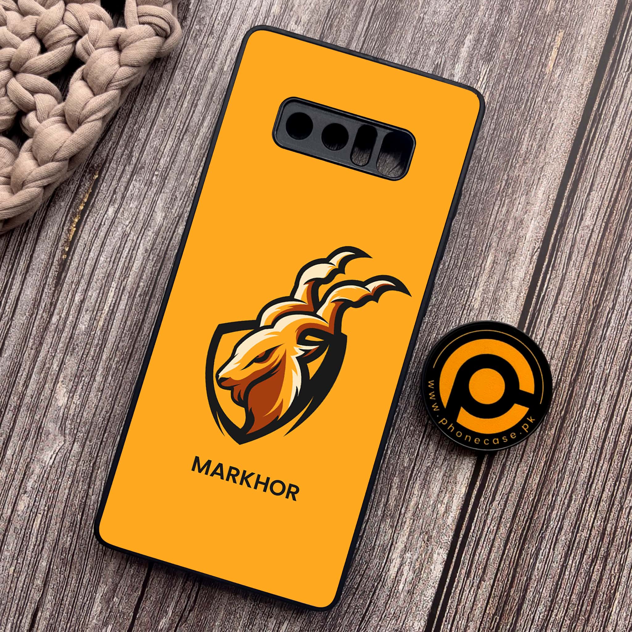 Samsung Galaxy Note 8 - Markhor Series - Premium Metal Printed soft Bumper shock Proof Case