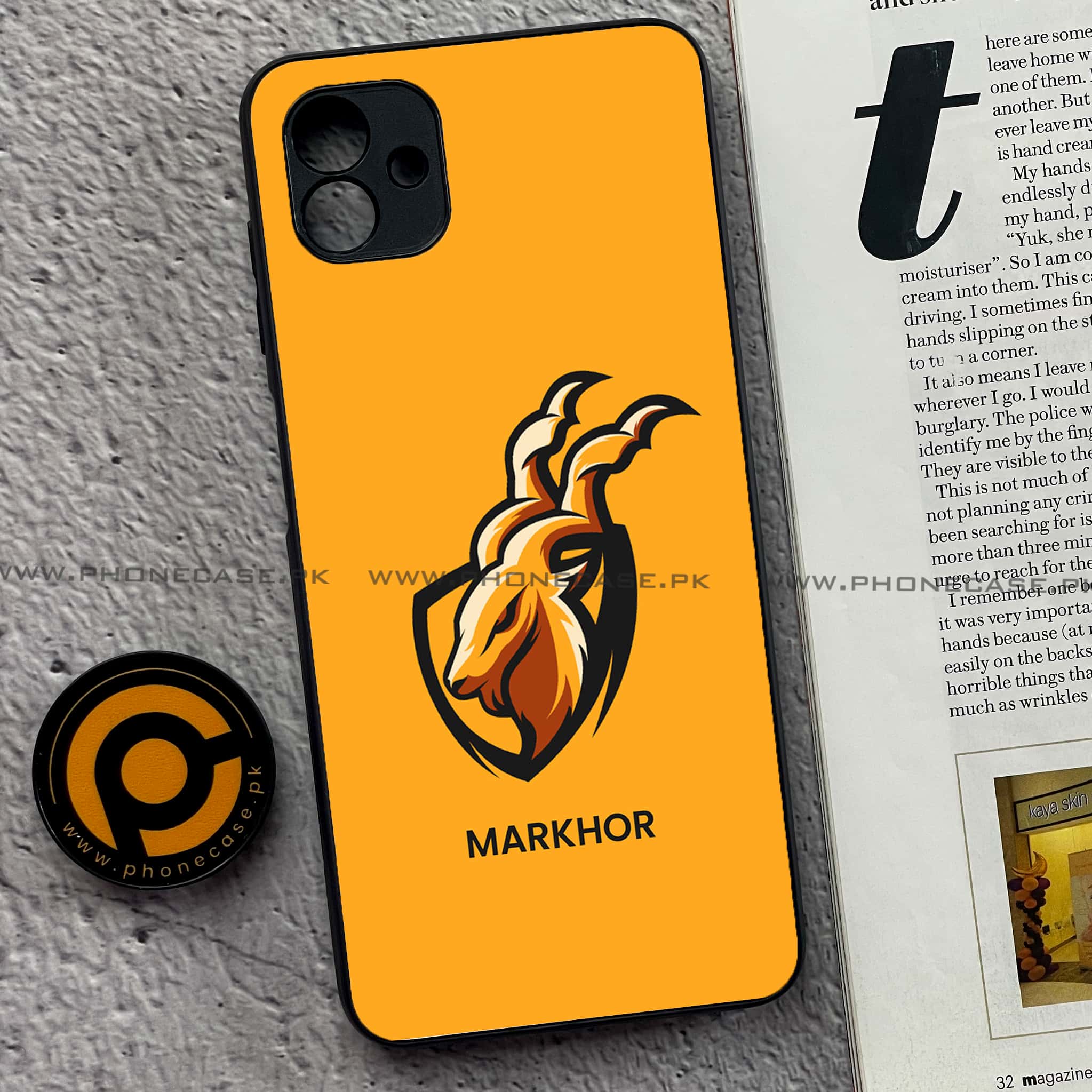 Samsung Galaxy A04 - Markhor Series - Premium Printed Glass soft Bumper shock Proof Case