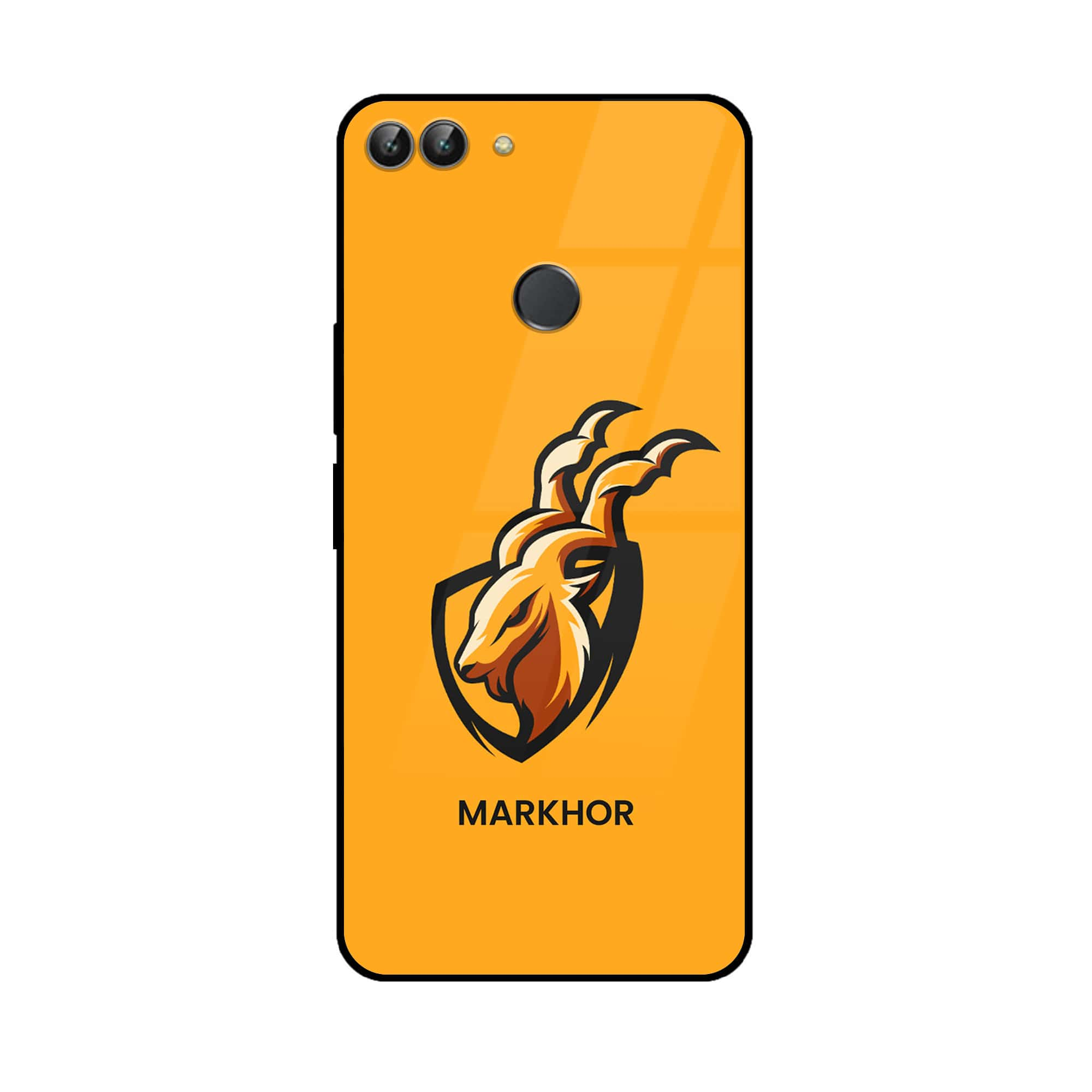 Huawei P Smart - Markhor Series - Premium Printed Glass soft Bumper shock Proof Case