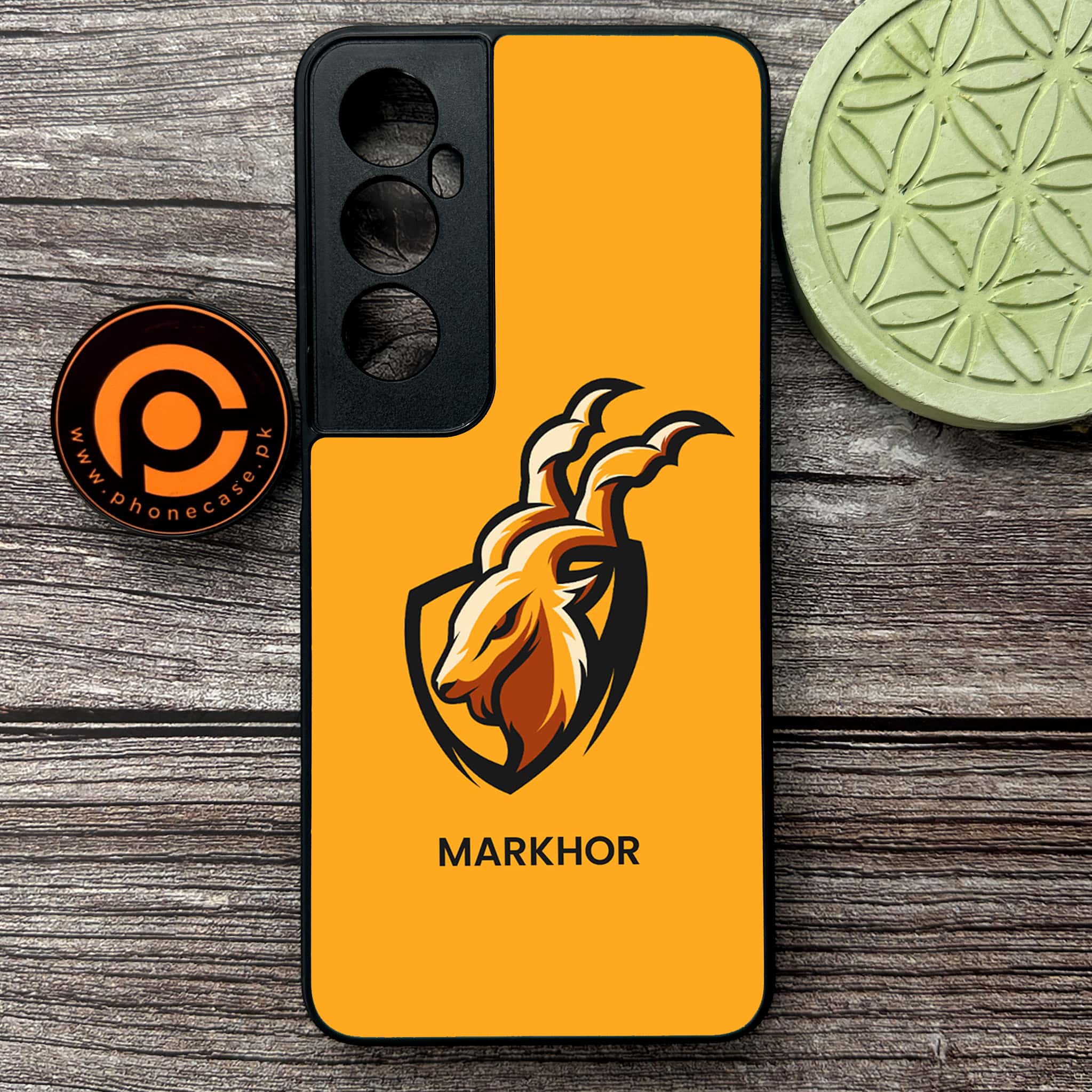 Realme C65  - Markhor Series - Premium Metal Printed soft Bumper shock Proof Case