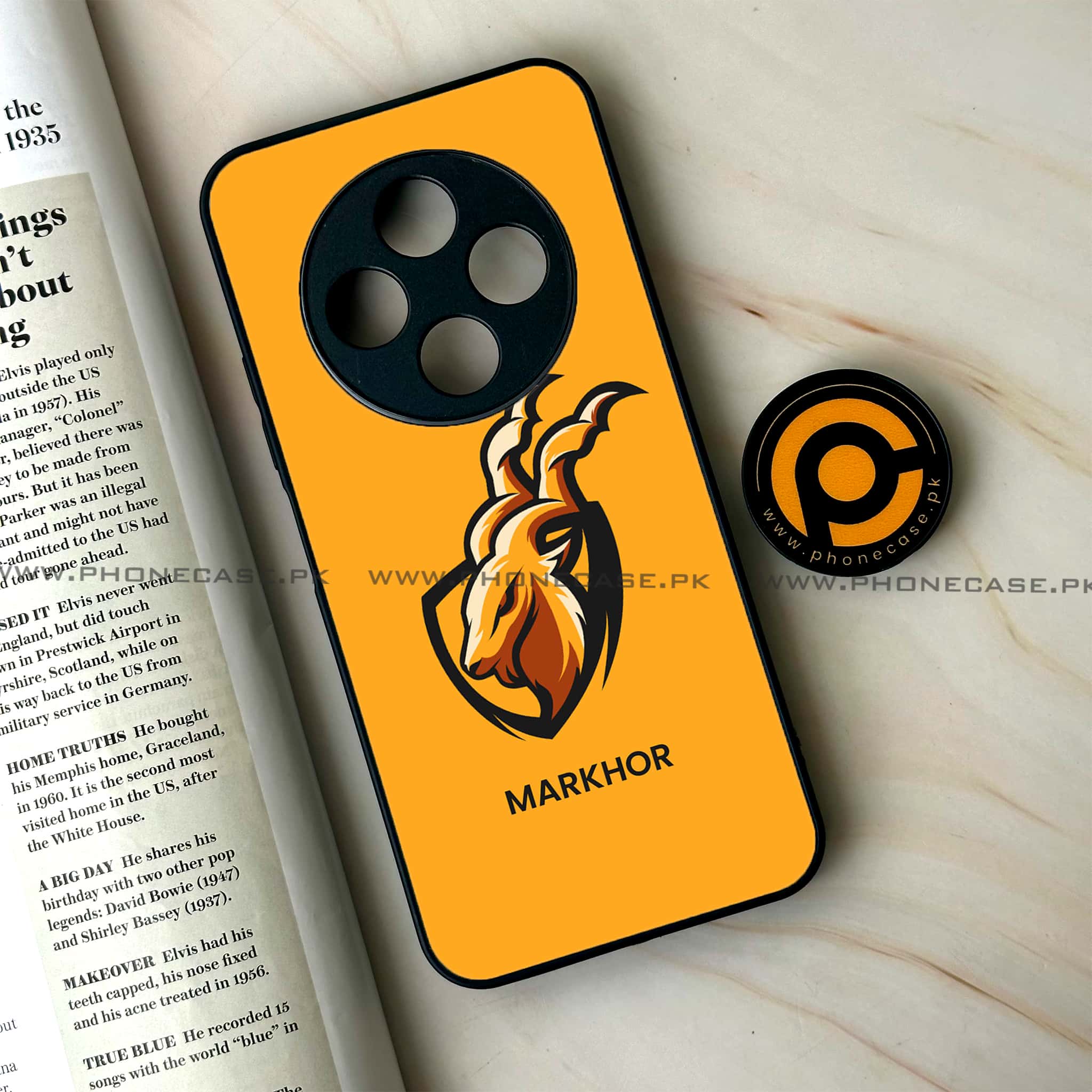 Oppo F27 Pro - Markhor Series - Premium Metal Printed soft Bumper Shock Proof Case