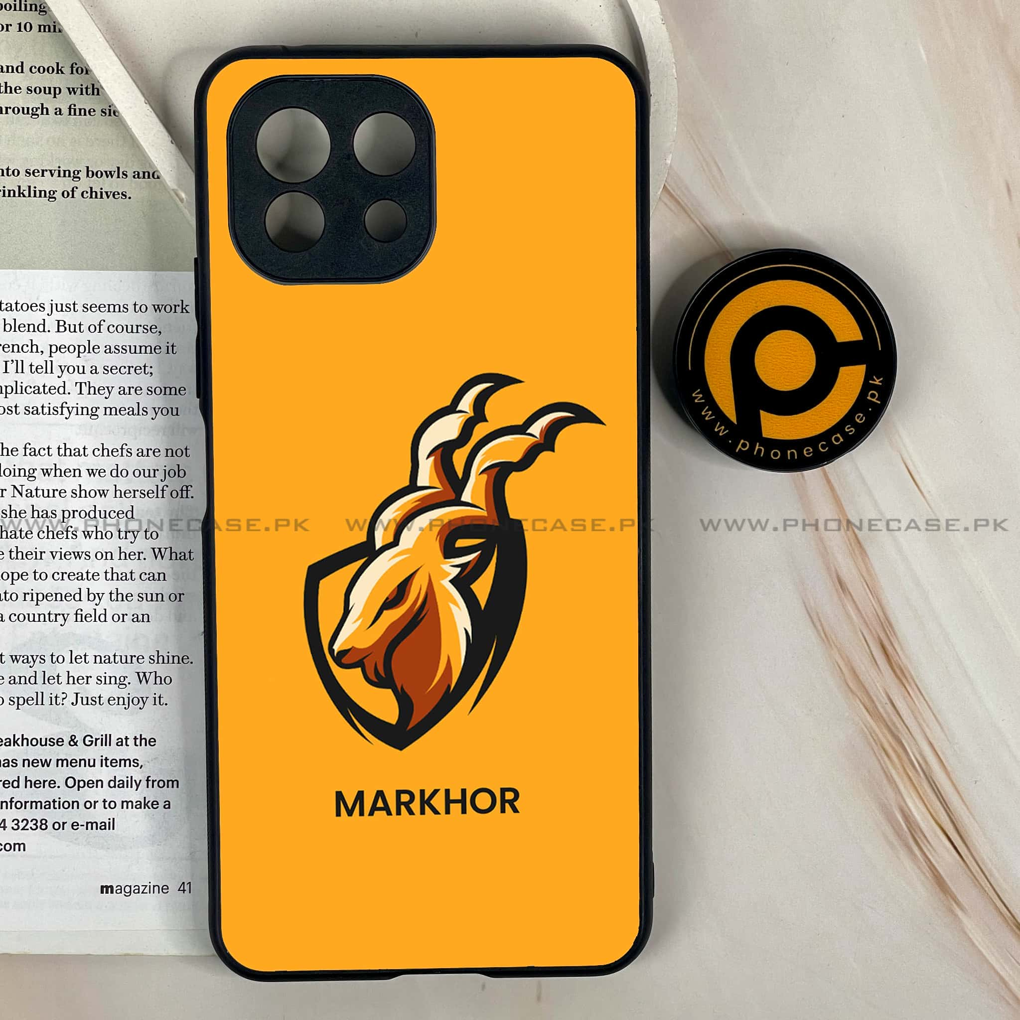 Xiaomi Mi 11 Lite - Markhor  Series - Premium Printed Glass soft Bumper shock Proof Case