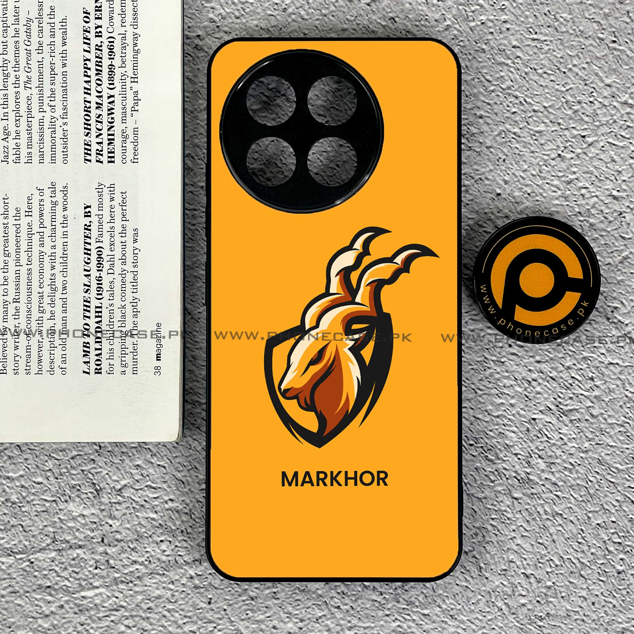 OnePlus 13R - Markhor Series - Premium Printed Glass soft Bumper shock Proof Case