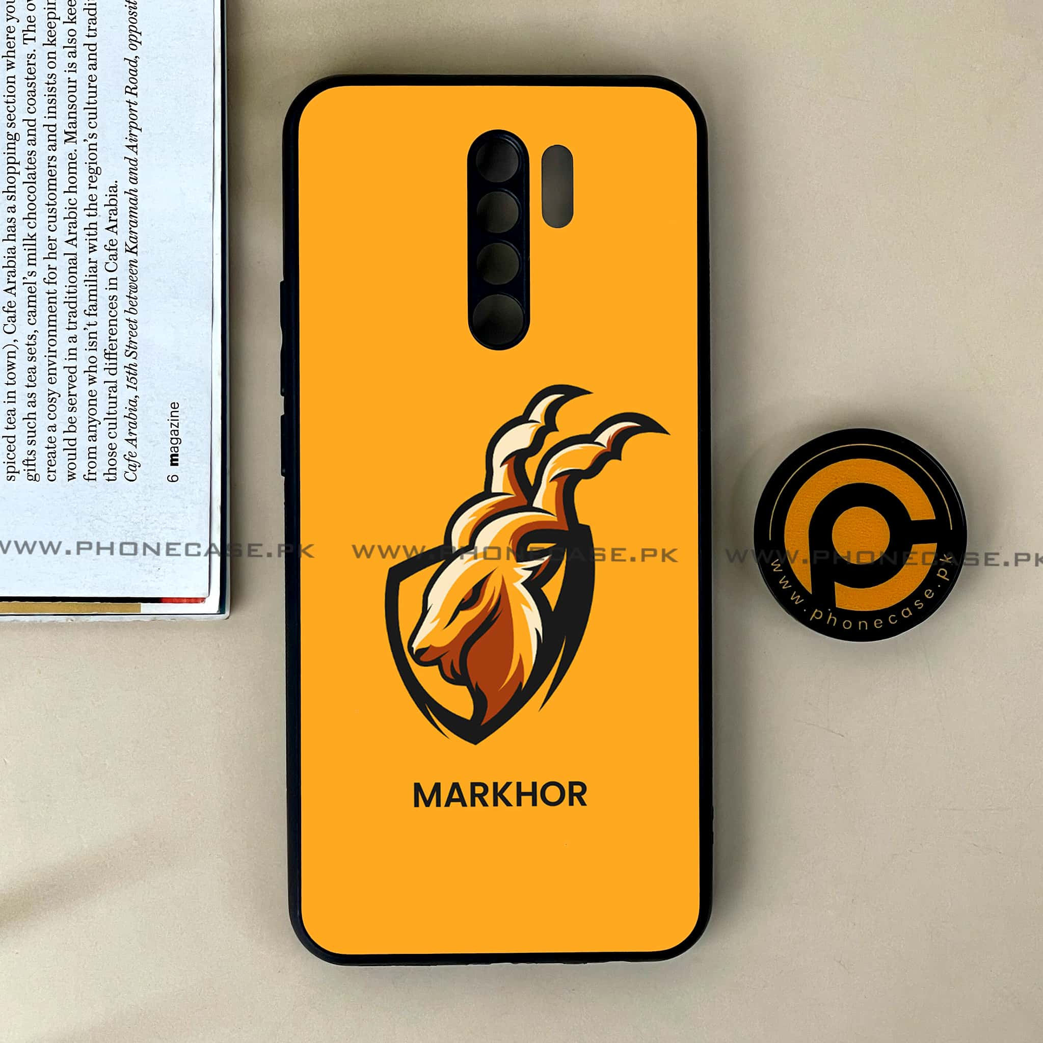 Xiaomi Redmi 9 - Markhor Series - Premium Printed Glass soft Bumper shock Proof Case