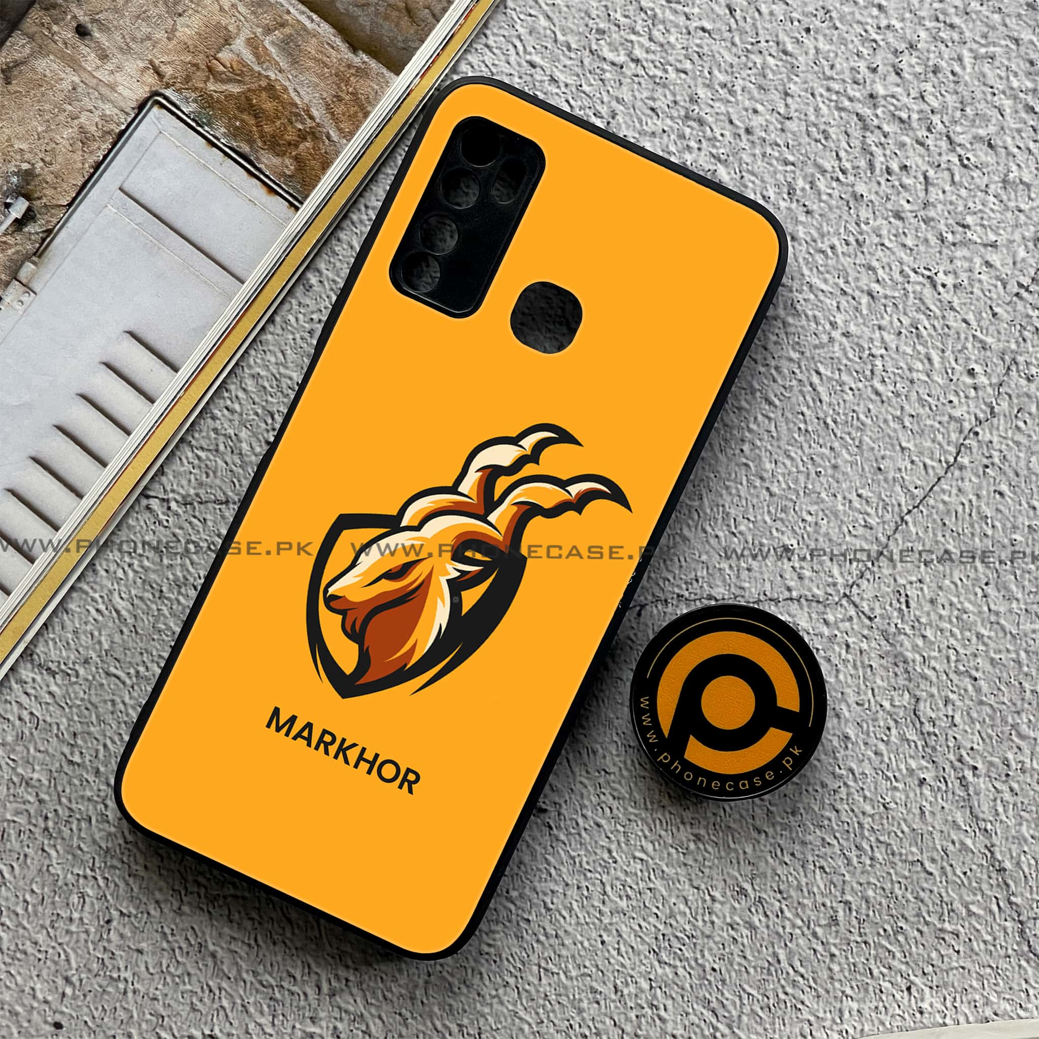 Infinix Note 7 Lite - Markhor Series - Premium Printed Metal soft Bumper shock Proof Case