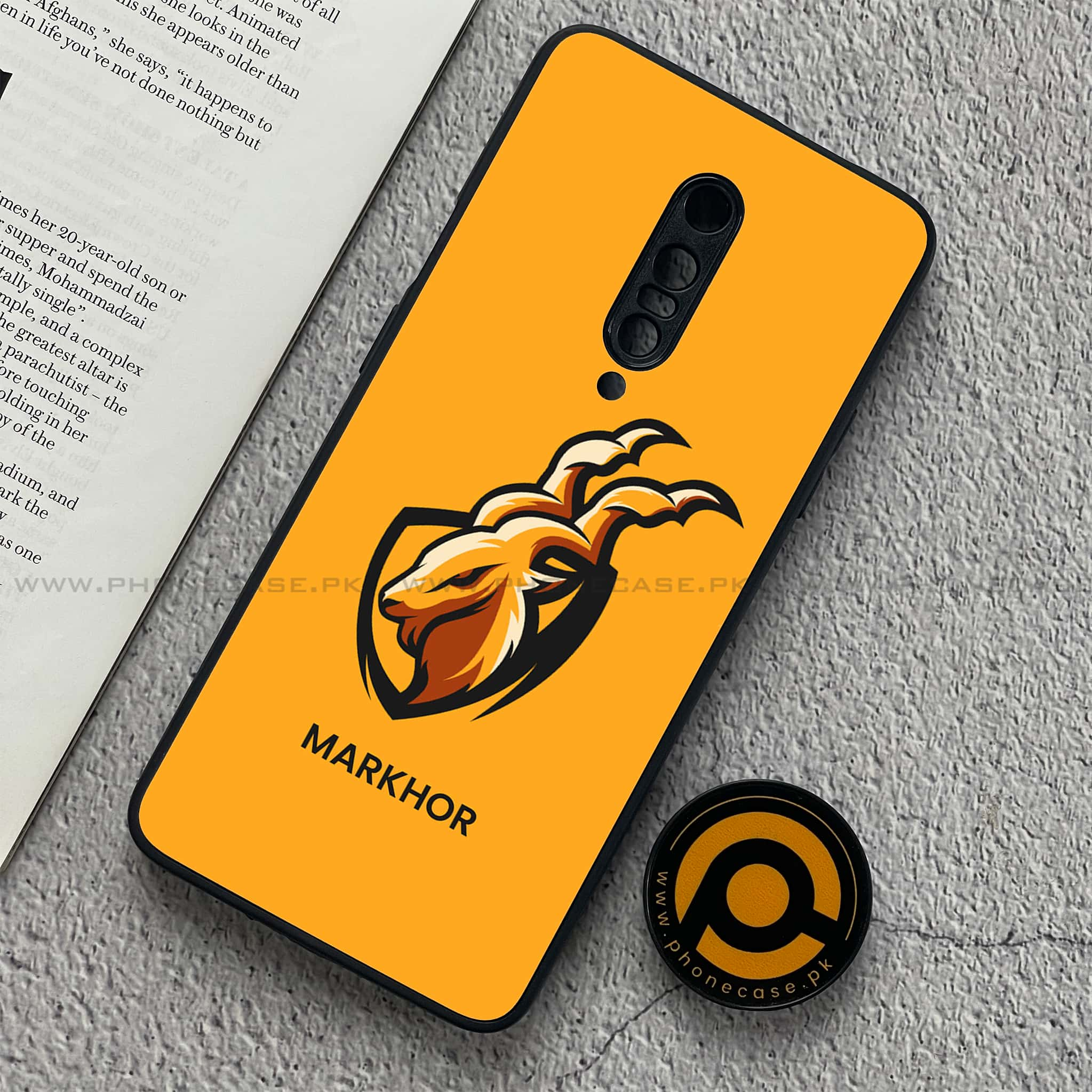 OnePlus 7 - Markhor  Series - Premium Printed Glass soft Bumper shock Proof Case