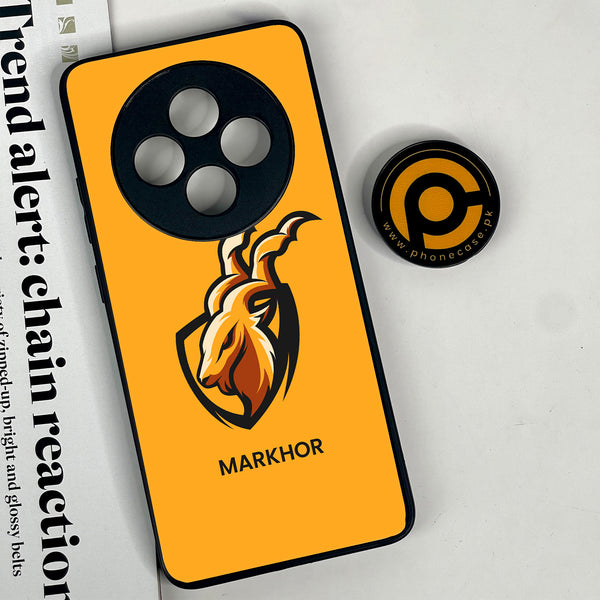 Oppo Reno 12F 4G - Markhor Design 7 - Premium Printed Glass soft Bumper shock Proof Case CS-40851