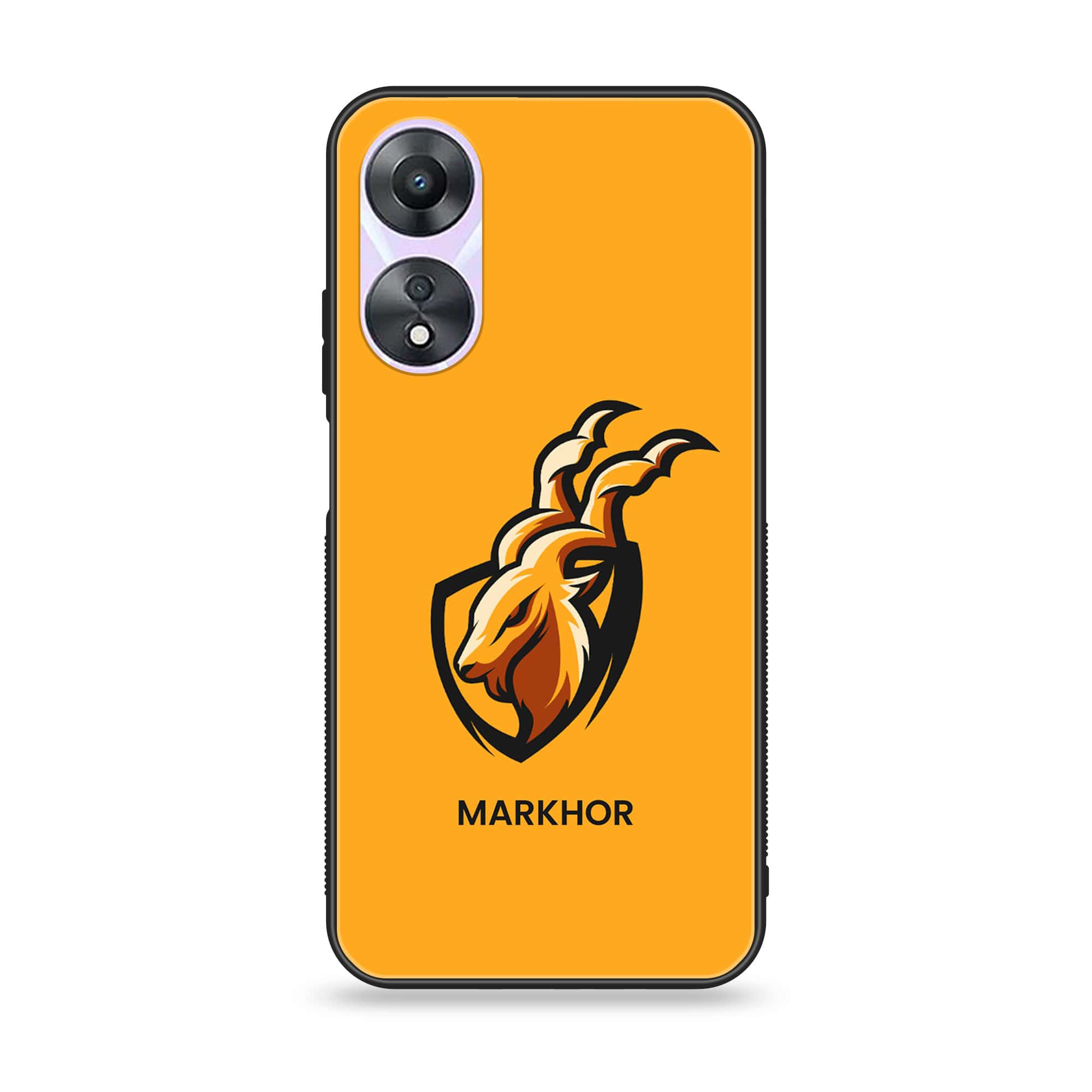 Oppo A78 4G - Markhor Series - Premium Printed Glass soft Bumper shock Proof Case