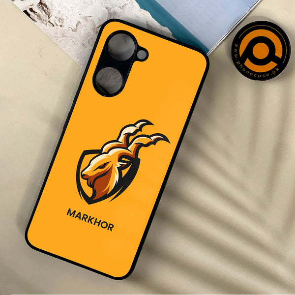 Vivo Y03 / Y18 / Y03T- Markhor Design 7 - Premium Printed Metal soft Bumper shock Proof Case