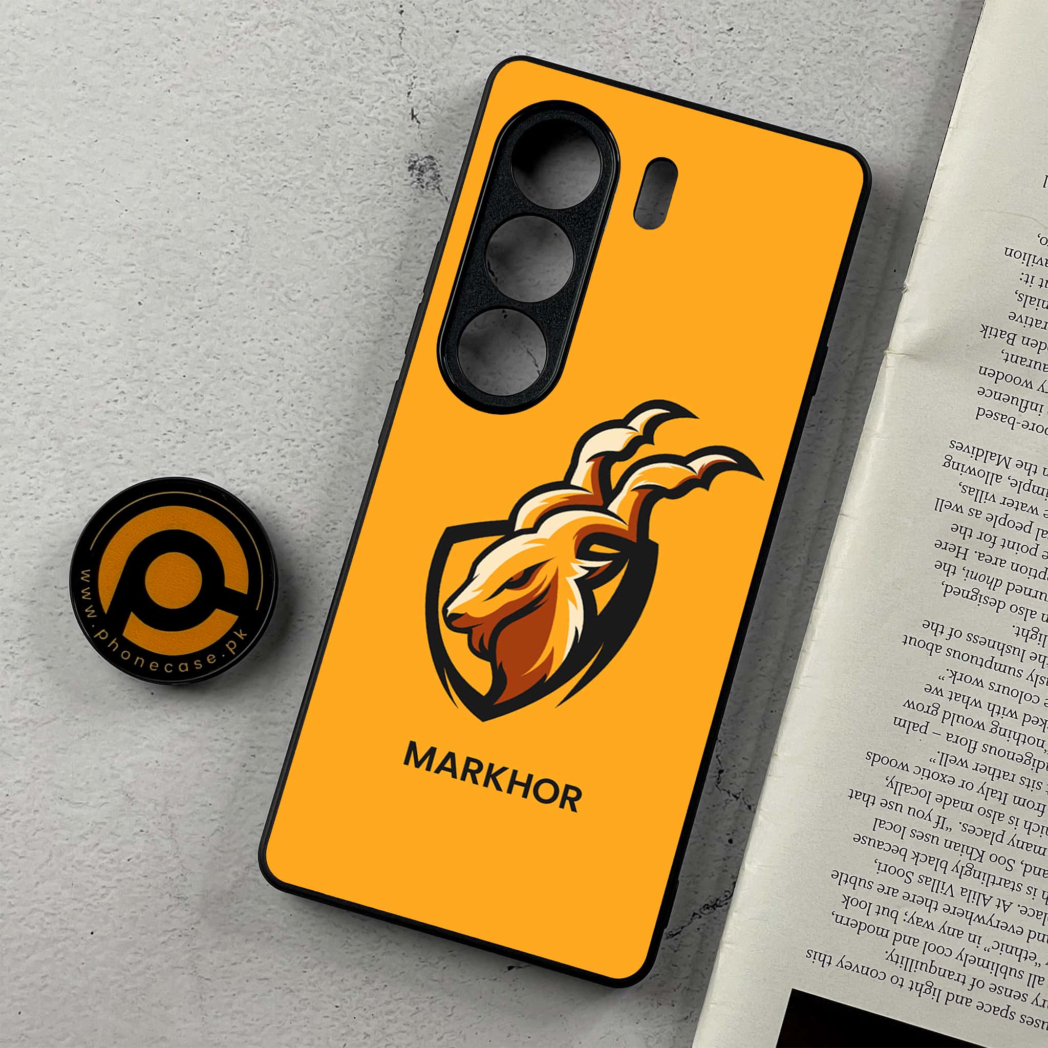 Tecno Camon 40 Pro - Markhor Series - Premium Metal Printed Soft Bumper Shockproof Case