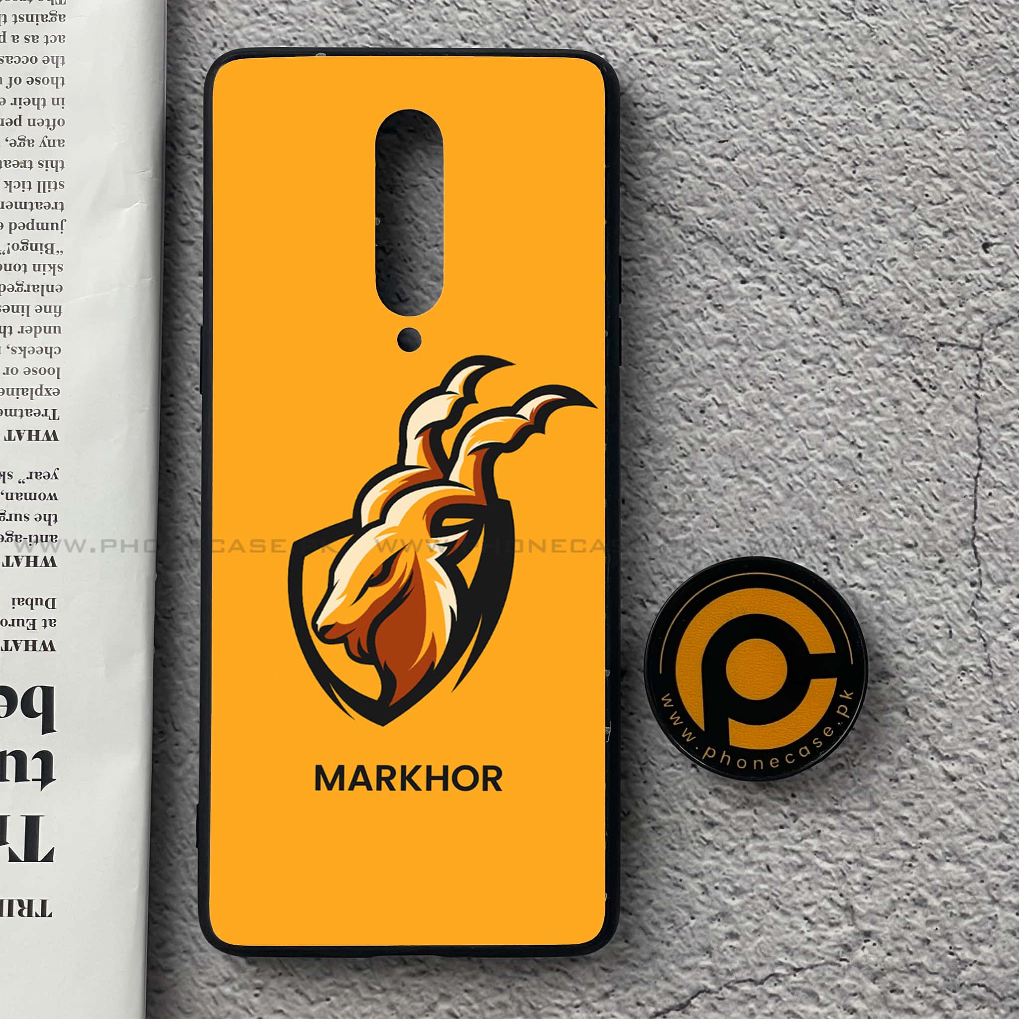 OnePlus 8 - Markhor  Series - Premium Printed Glass soft Bumper shock Proof Case