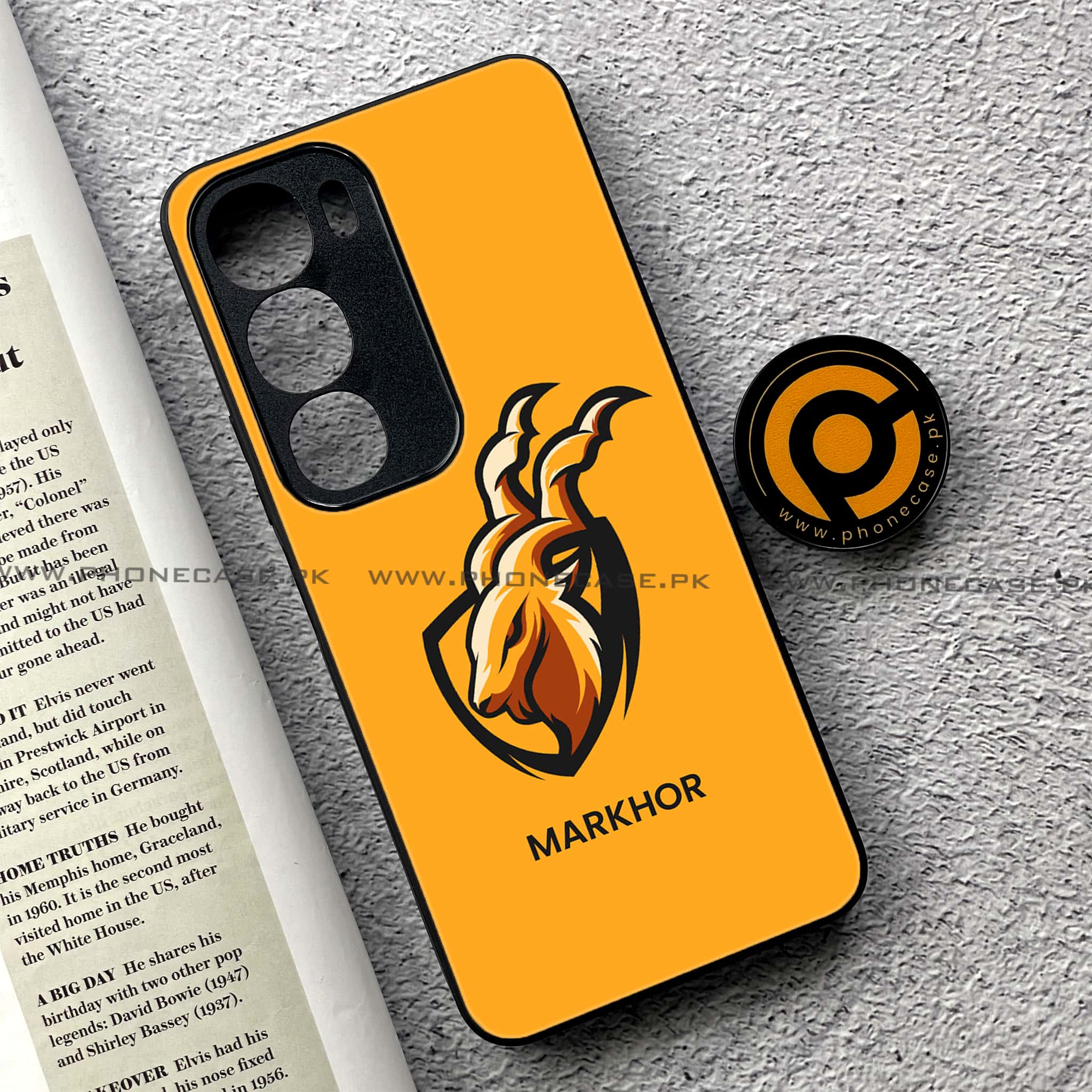 Vivo Y19s Pro - Markhor Series - Premium Metal Printed soft Bumper shock Proof Case