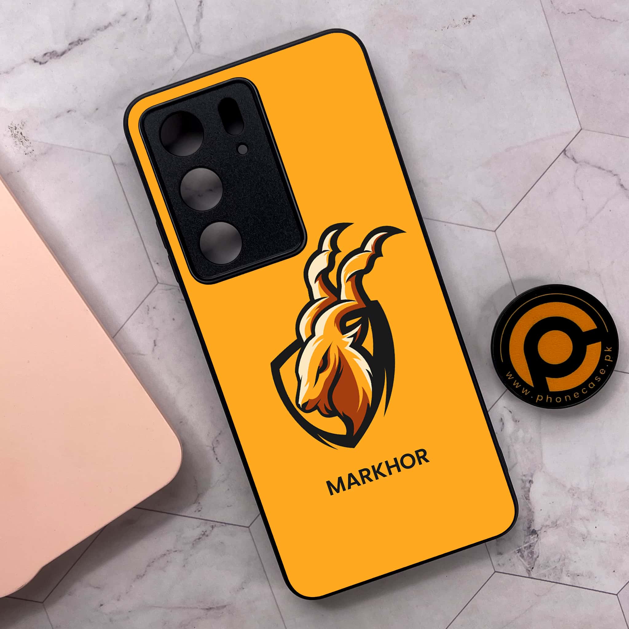 Realme C75x 4G - Markhor Series - Premium Metal Printed soft Bumper shock Proof Case