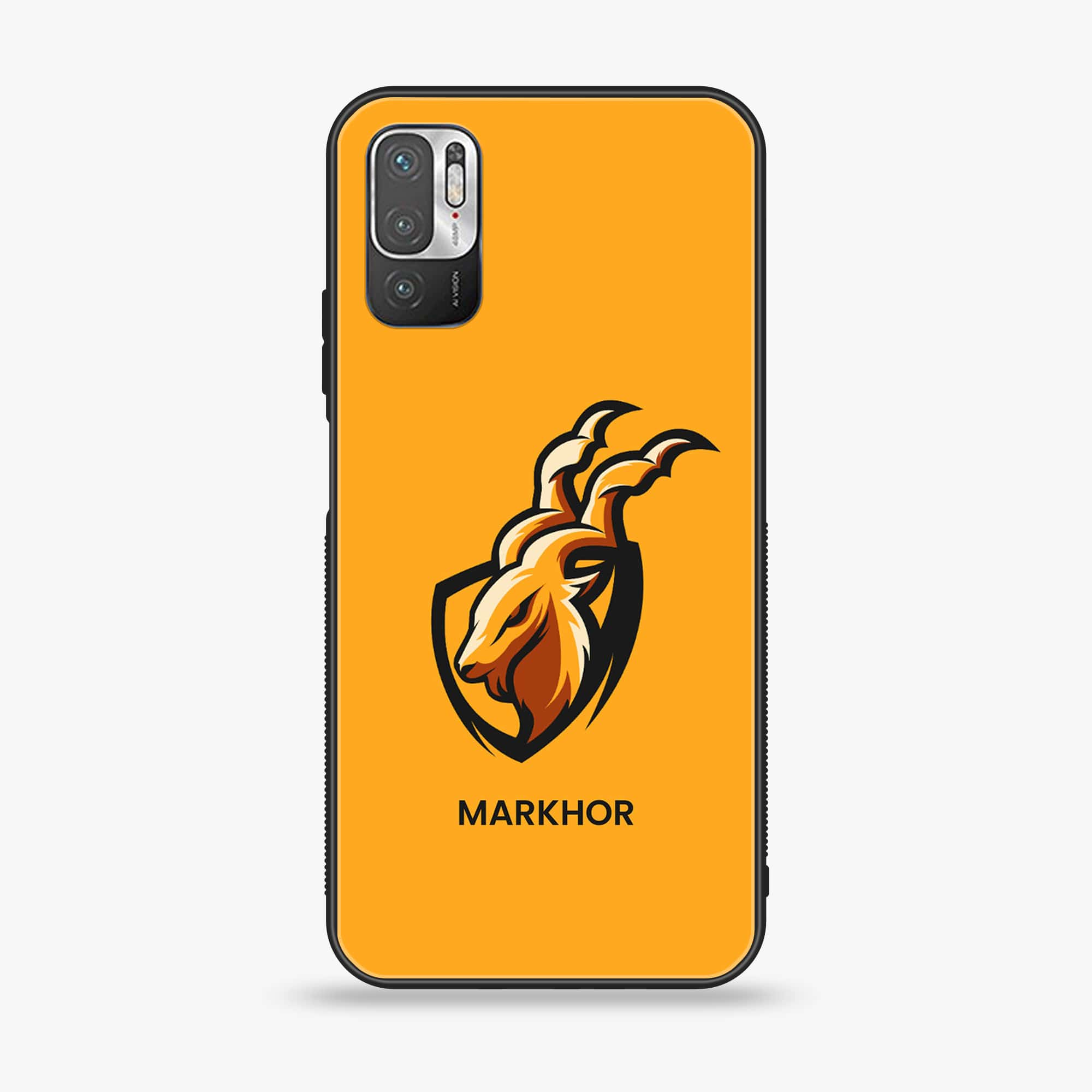 Xiaomi Redmi Note 10 5G - Markhor Series - Premium Printed Glass soft Bumper shock Proof Case