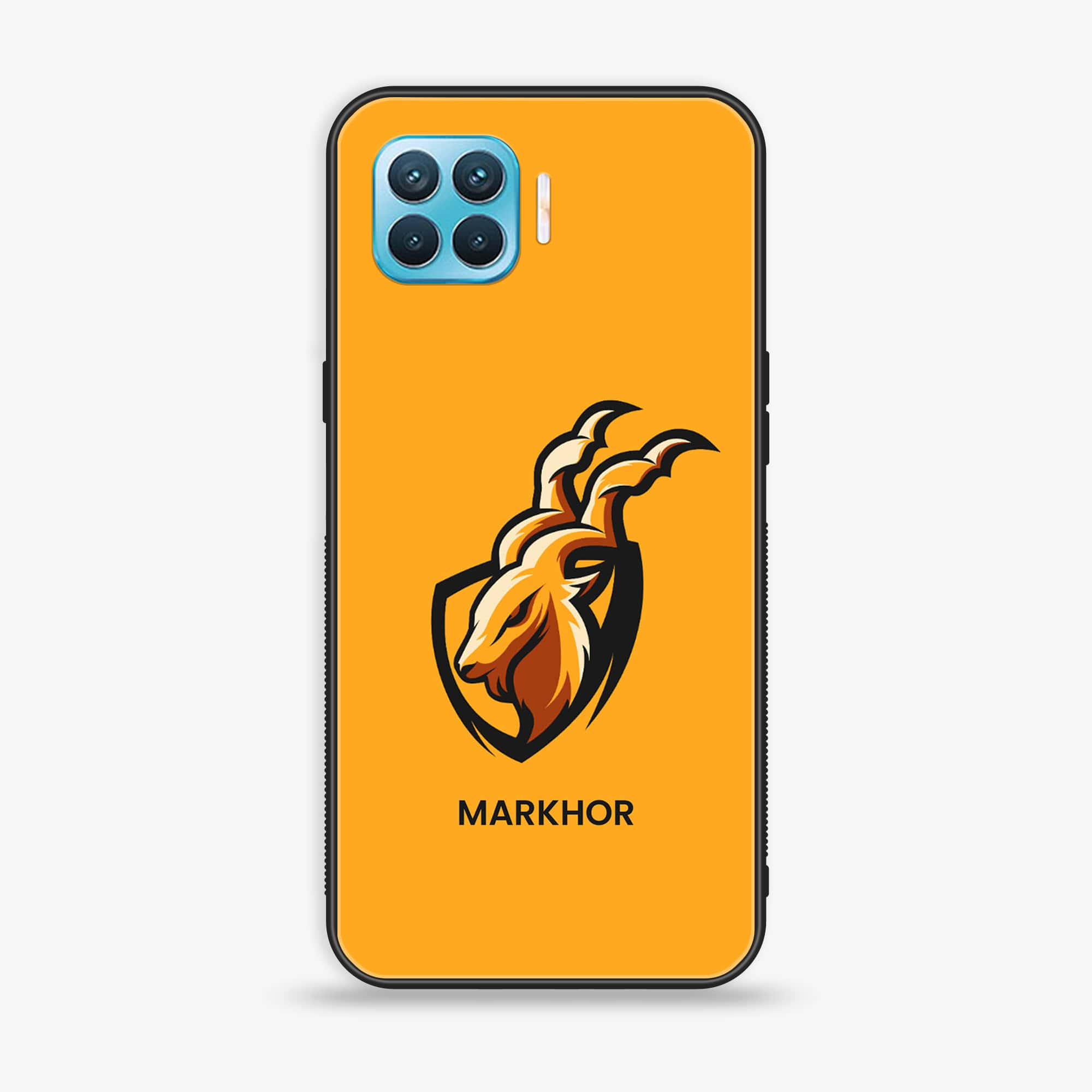 Oppo F17 Pro - Markhor Series - Premium Printed Glass soft Bumper shock Proof Case