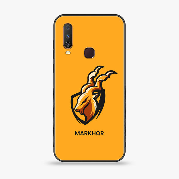 vivo y15/y17/y12 - Markhor  Design 7  - Premium Printed Glass soft Bumper shock Proof Case CS-24754