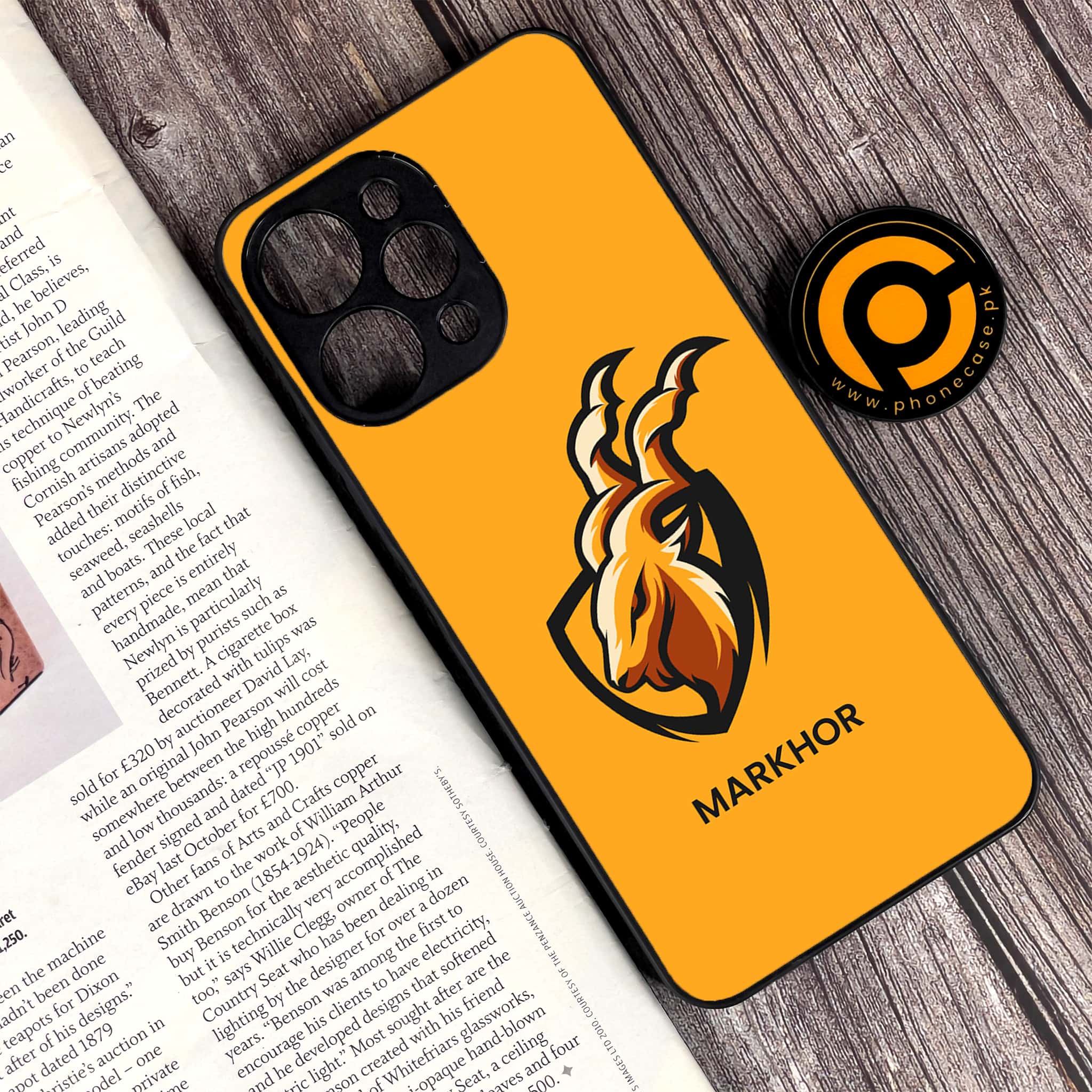 Xiaomi Redmi 12 - Markhor Series - Premium Printed Glass soft Bumper shock Proof Case