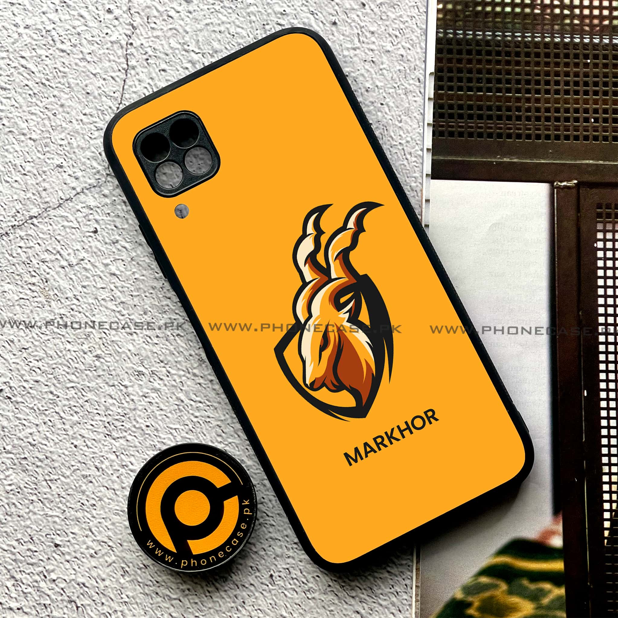 Huawei P40 Lite - Markhor Series - Premium Printed Glass soft Bumper shock Proof Case