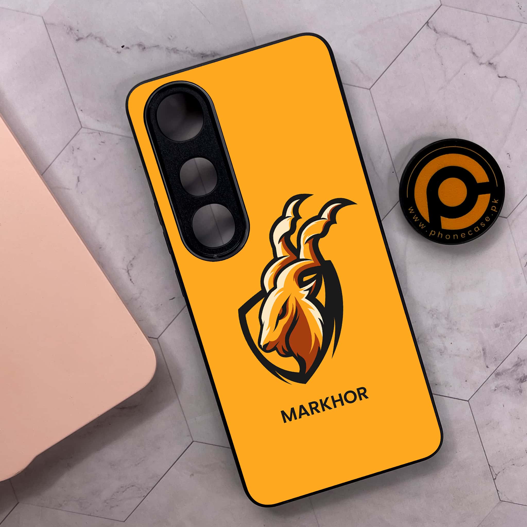 Vivo V50 Lite - Markhor Series - Premium Metal Printed soft Bumper shock Proof Case