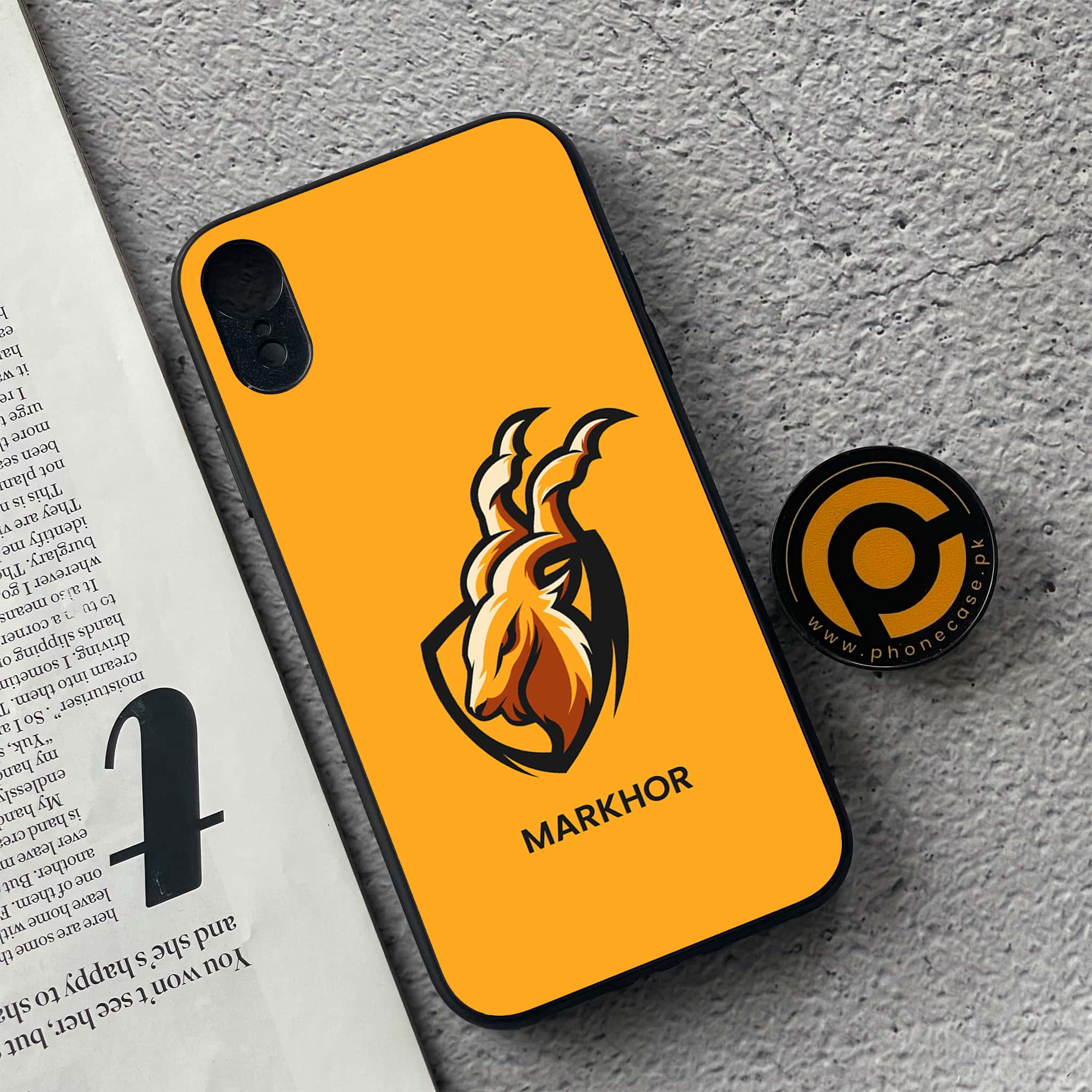 iPhone XR - Markhor Series - Premium Metal Printed soft Bumper shock Proof Case