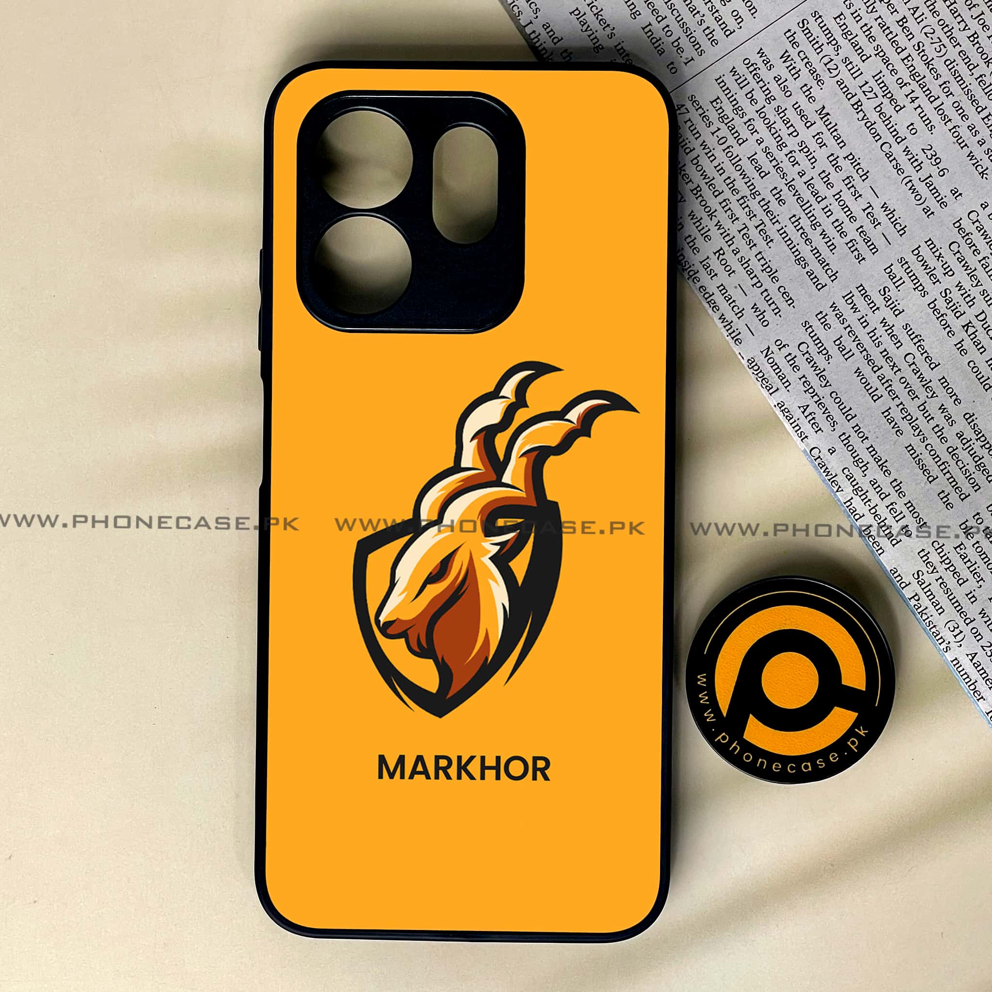 Infinix Smart 9 HD - Markhor Series - Premium Metal Printed soft Bumper shock Proof Case