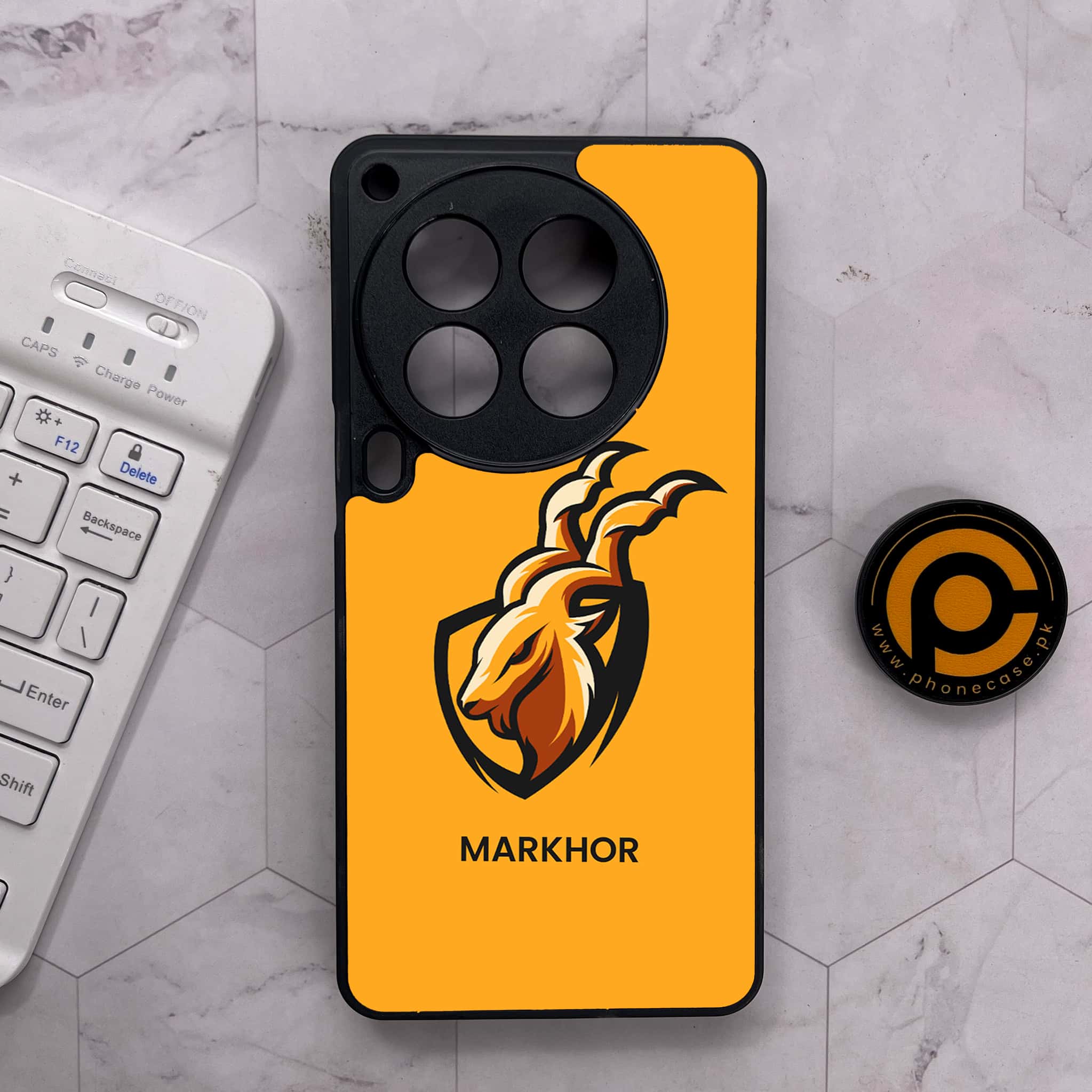 Tecno Camon 30 Premier - Markhor Series - Premium Metal Printed soft Bumper shock Proof Case