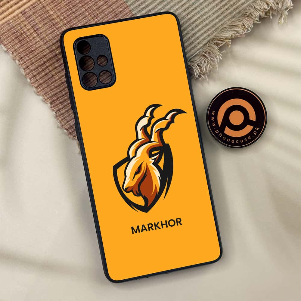 Samsung Galaxy A71 - Markhor Series - Premium Metal Printed soft Bumper shock Proof Case