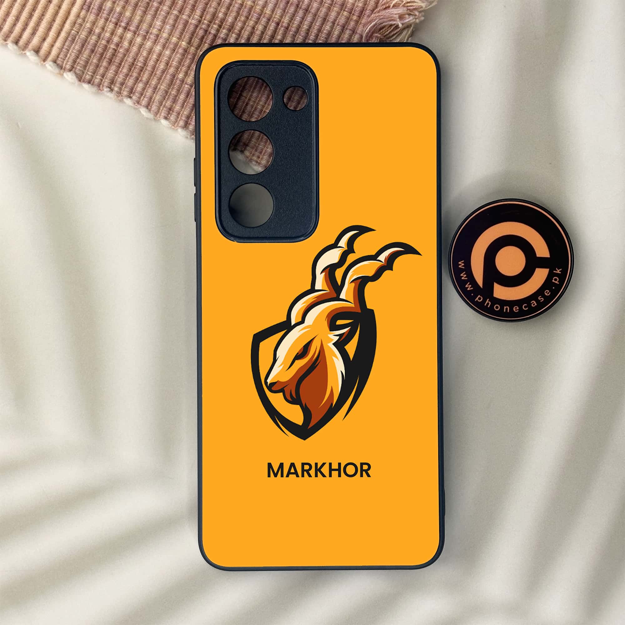 Oppo A5 2025 - Markhor Series - Premium Metal Printed soft Bumper shock Proof Case