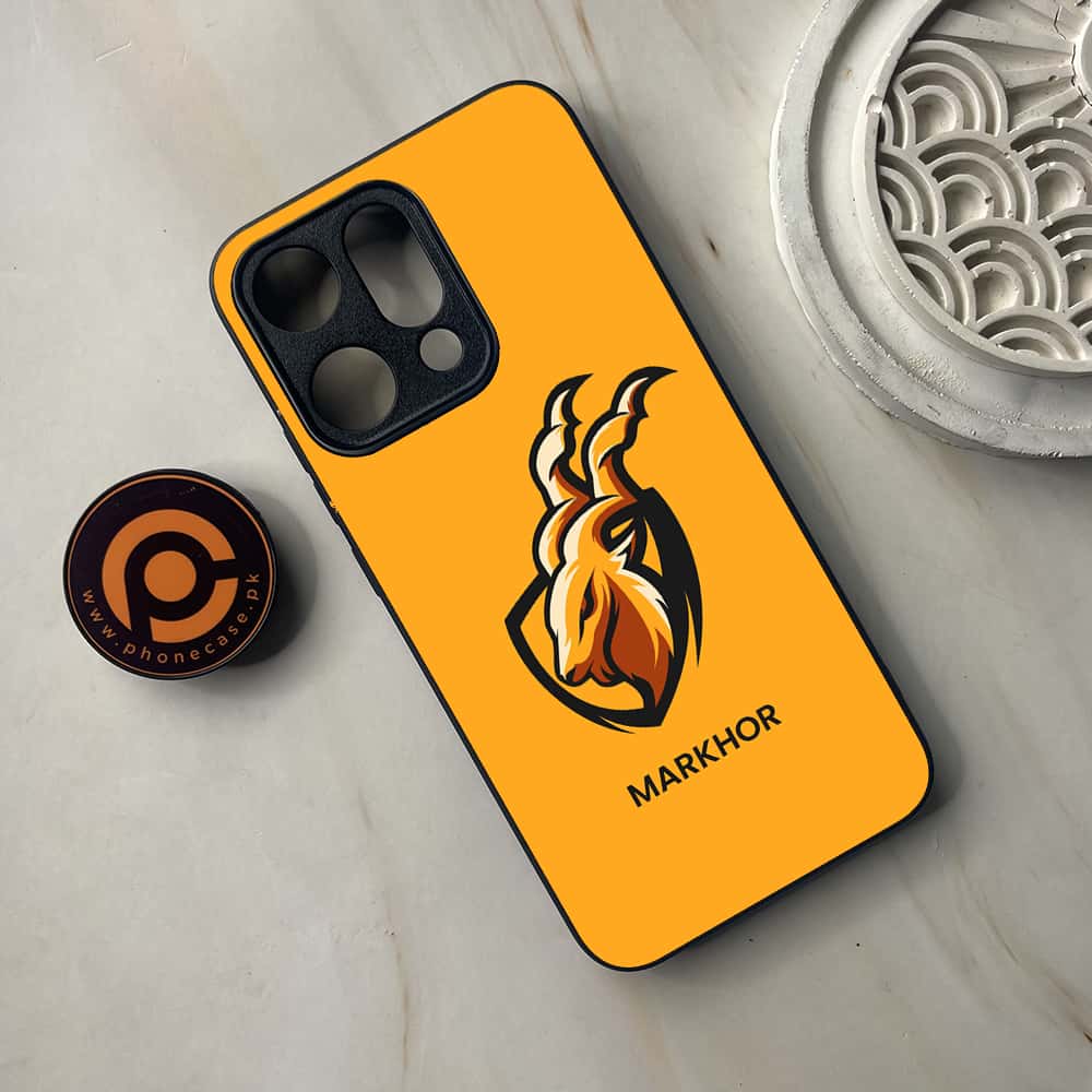 Oppo Reno 14 5G - Markhor Series - Premium Metal Printed soft Bumper shock Proof Case